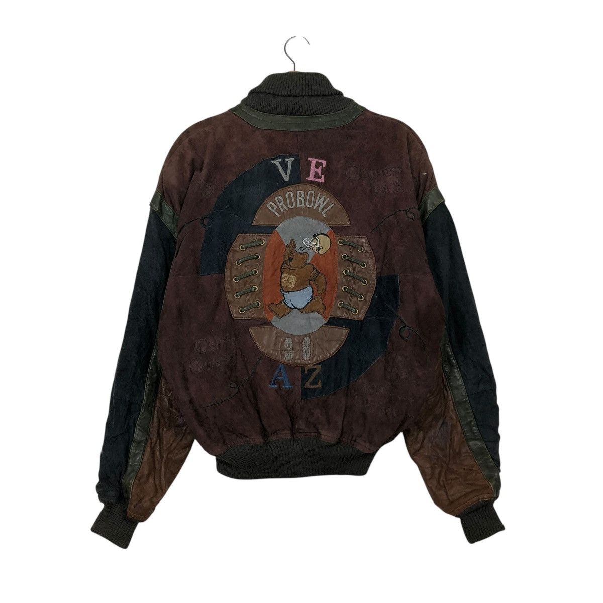 Japanese Brand 🔥VINTAGE BOMBER JACKET CARTOON VAZIIE ISSEY MIYAKE BIG LOGO Size US M / EU 48-50 / 2 - 10 Thumbnail