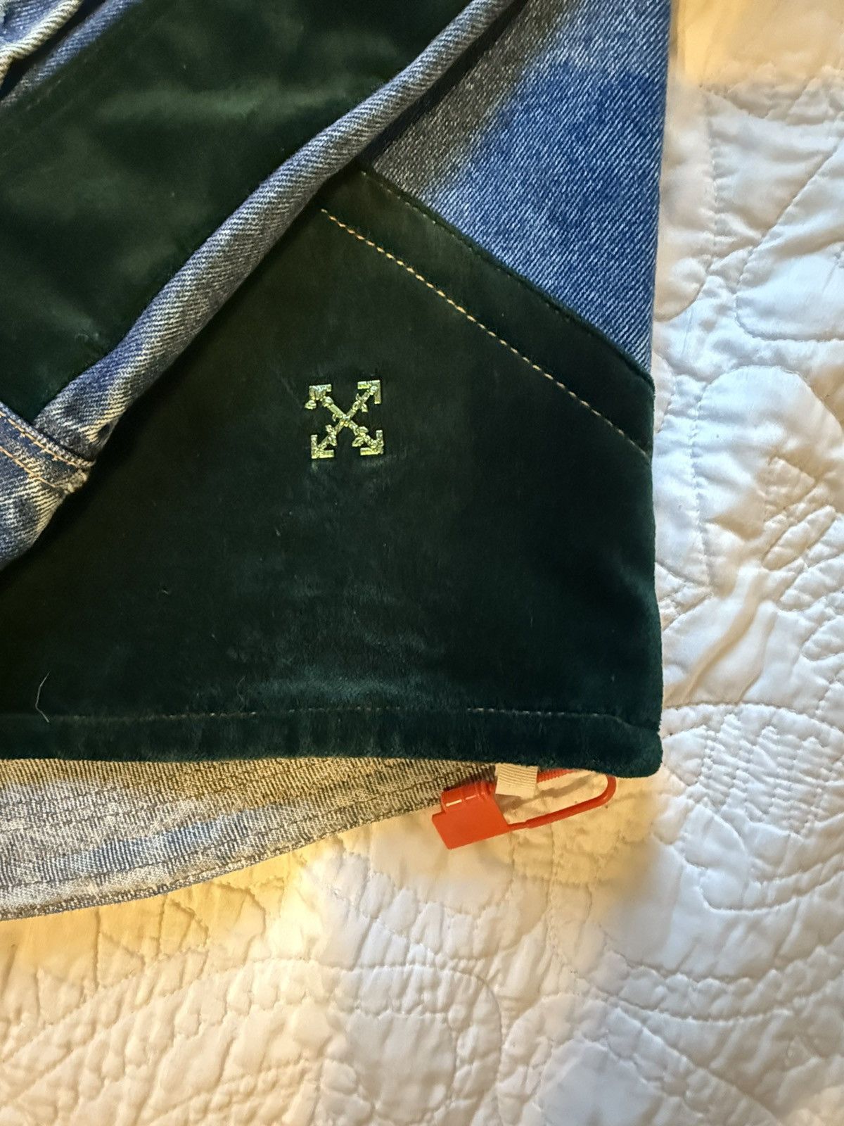 Off-White OFF WHITE denim patchwork jacket FALL/WINTER 2020 Collection Size US XL / EU 56 / 4 - 25 Thumbnail