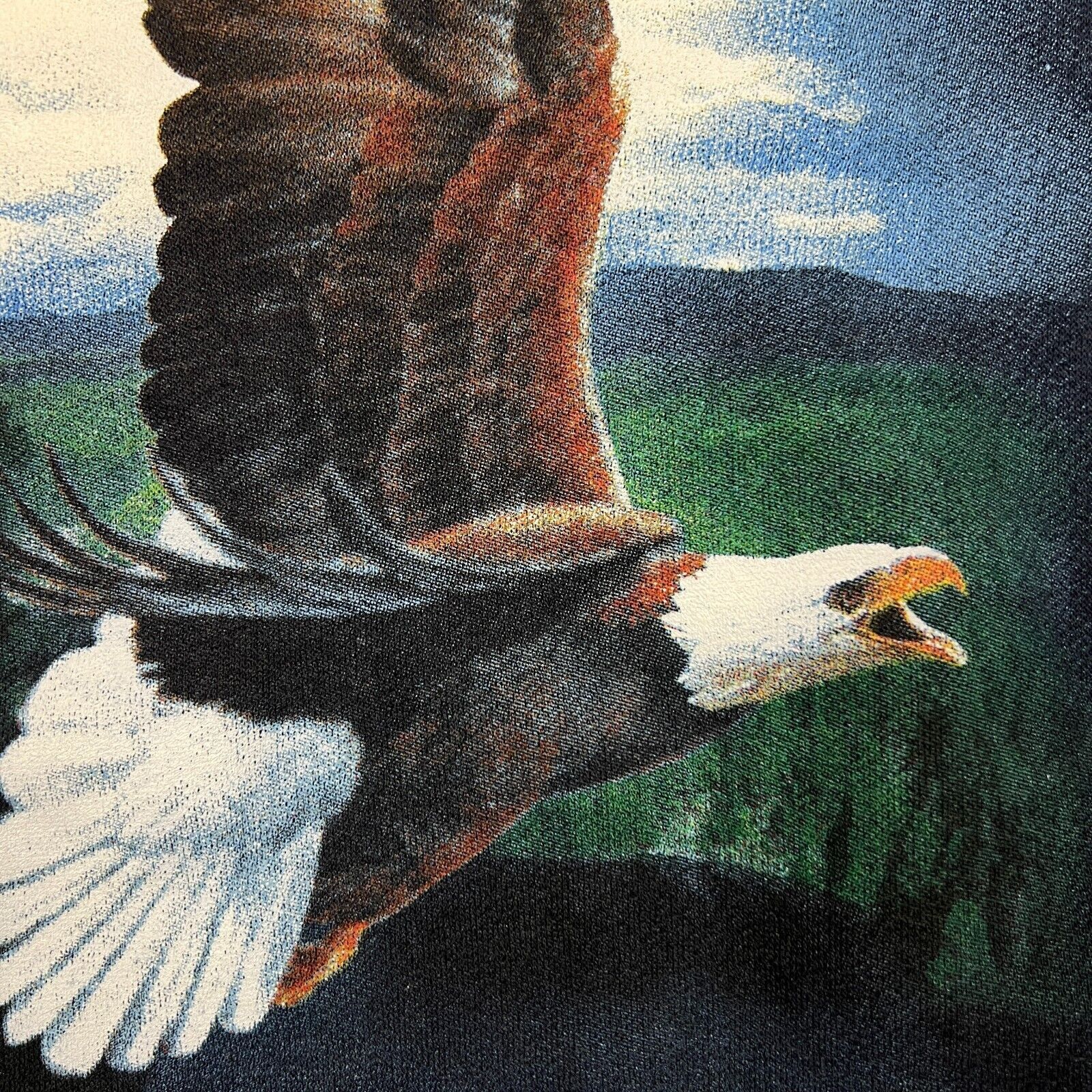 Vintage VTG 90s Wild Mountain Sweatshirt Medium Eagle Animal Nature Size US M / EU 48-50 / 2 - 3 Thumbnail