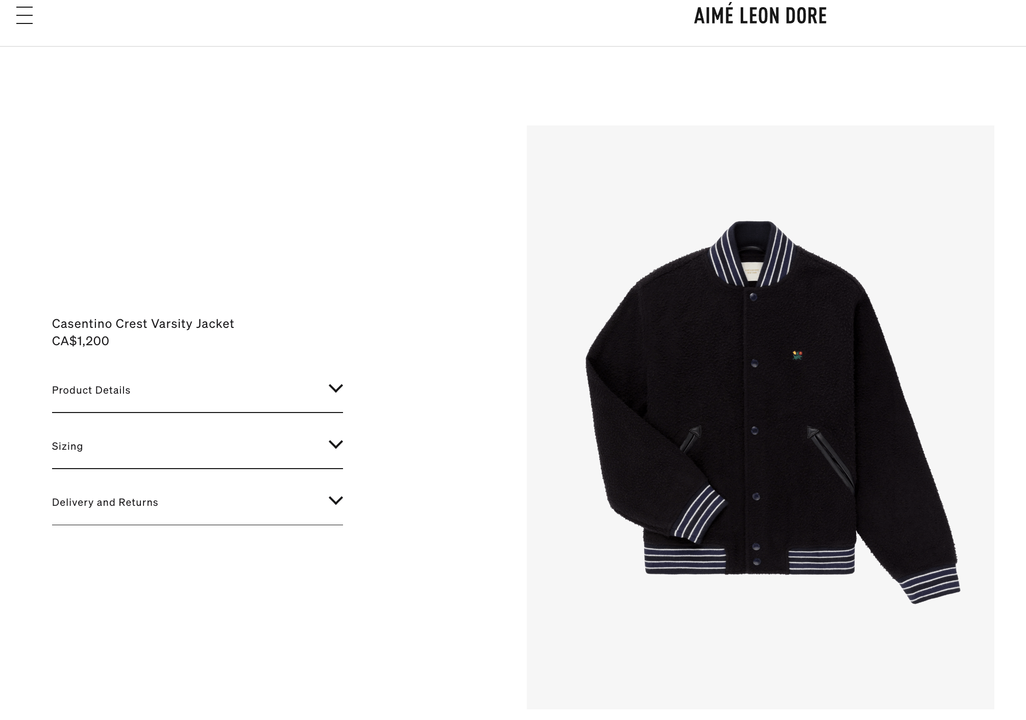 Aime Leon Dore Casentino Crest Varsity Jacket SS23 | Grailed