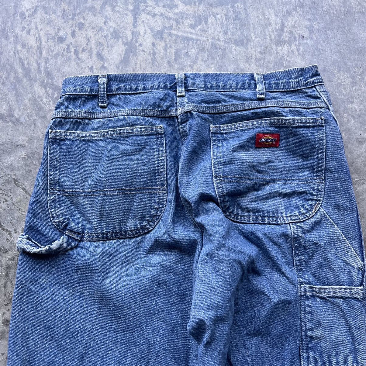 Dickies × Vintage CRAZY Y2K Dickies Denim Jeans 34x34 Faded Carpenter Pants Size US 34 / EU 50 - 4 Thumbnail