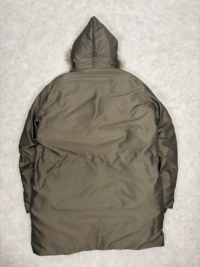 Gianfranco Ferre AW2004 Gianfranco Ferré Aviator Green Long fur Hooded Coat Size US L / EU 52-54 / 3 - 6 Thumbnail