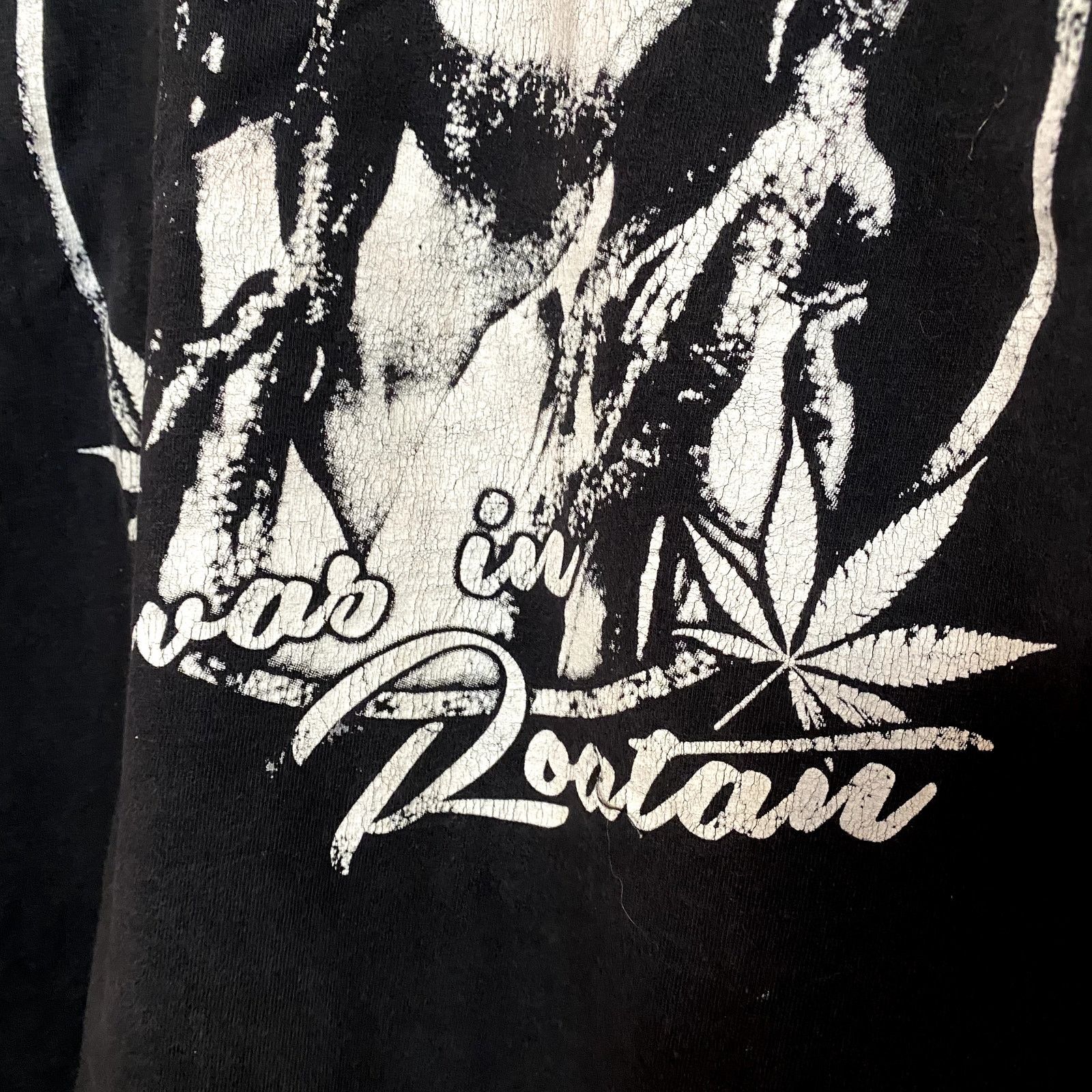 Bob Marley × Vintage Vintage Bob Marley Bootleg T Shirt Black SIze Large Size US L / EU 52-54 / 3 - 3 Thumbnail