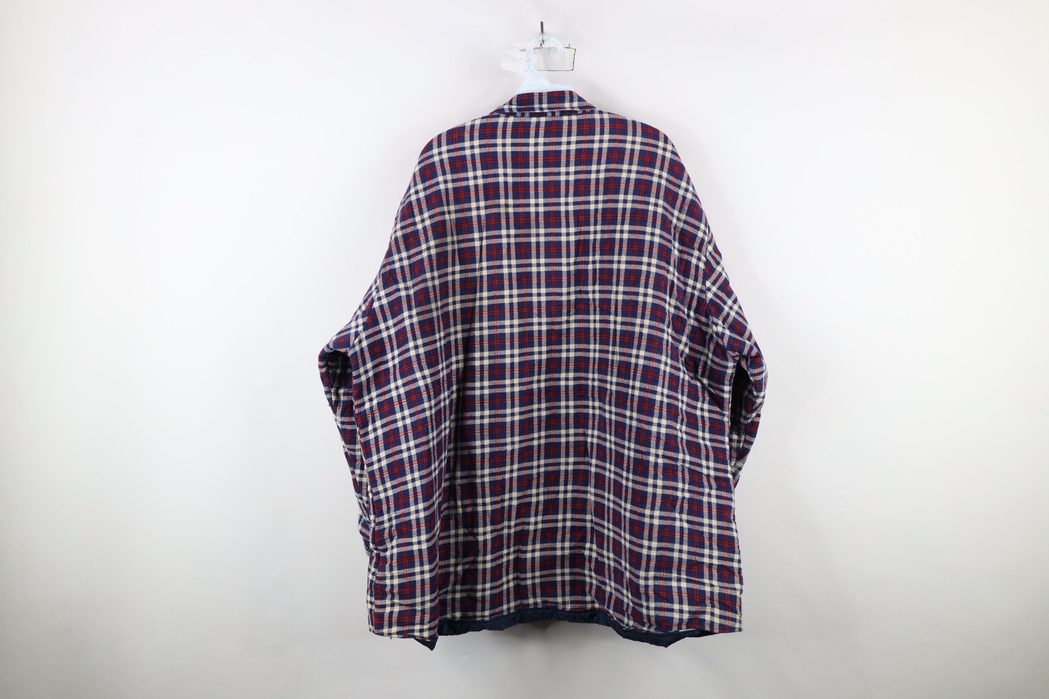 Vintage Vintage 90s Streetwear Flannel Button Shirt Jacket Shacket Size US XXL / EU 58 / 5 - 13 Thumbnail
