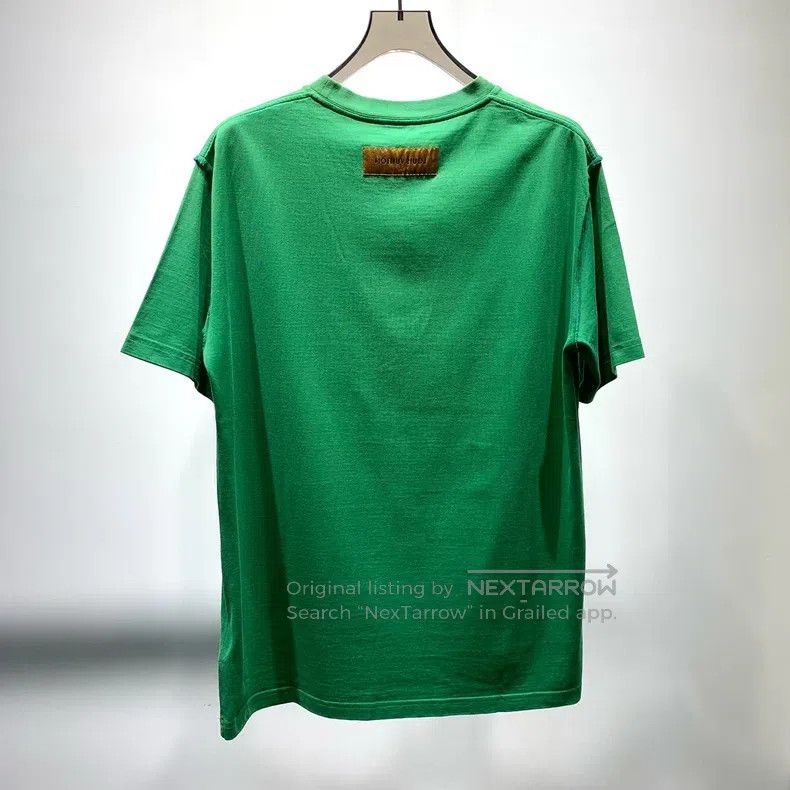 Louis Vuitton Louis Vuitton Green chest embossed logo short sleeve Size US XL / EU 56 / 4 - 2 Thumbnail