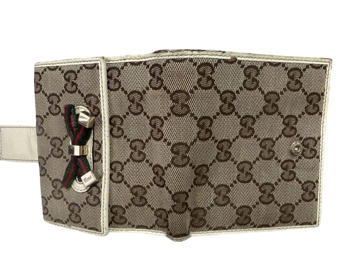 Gucci Gucci Princy GG Canvas Sherry Line Bifold Wallet Size ONE SIZE - 9 Thumbnail