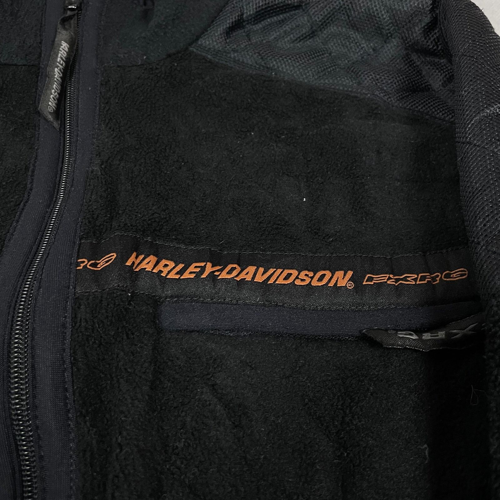 Harley Davidson × Vintage Vintage Harley-Davidson Men's Black Full Zip Fleece Jacket S Size US S / EU 44-46 / 1 - 4 Thumbnail