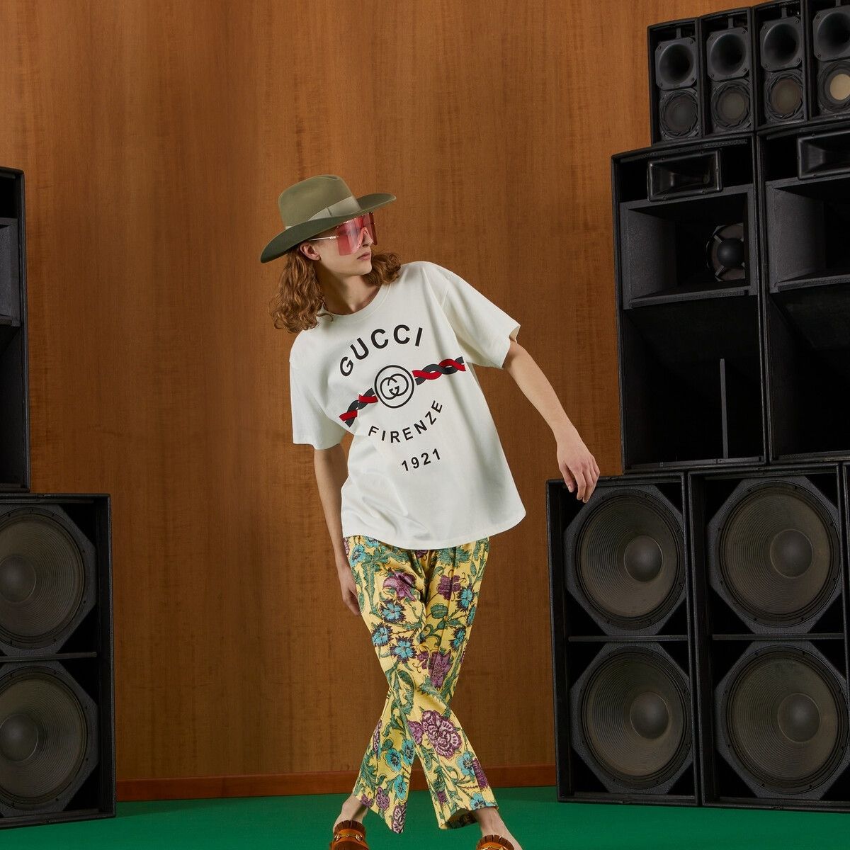 Gucci o1s1wg110925 Firenze 1921' T-Shirt in White Size US M / EU 48-50 / 2 - 5 Thumbnail