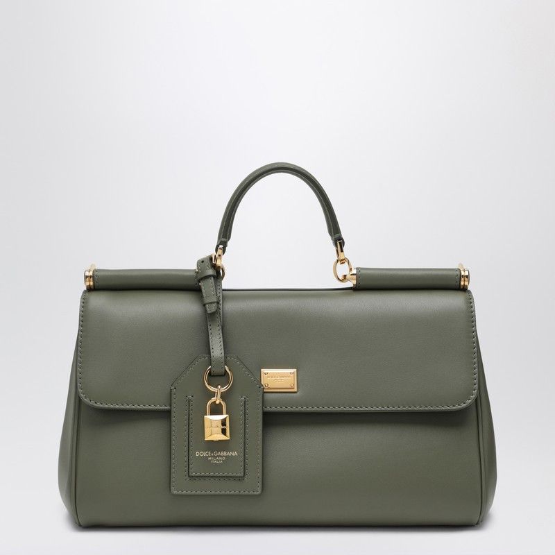 Dolce & Gabbana Dolce&Gabbana My Sicily Handbag In Military Green Leather Size ONE SIZE - 1 Thumbnail