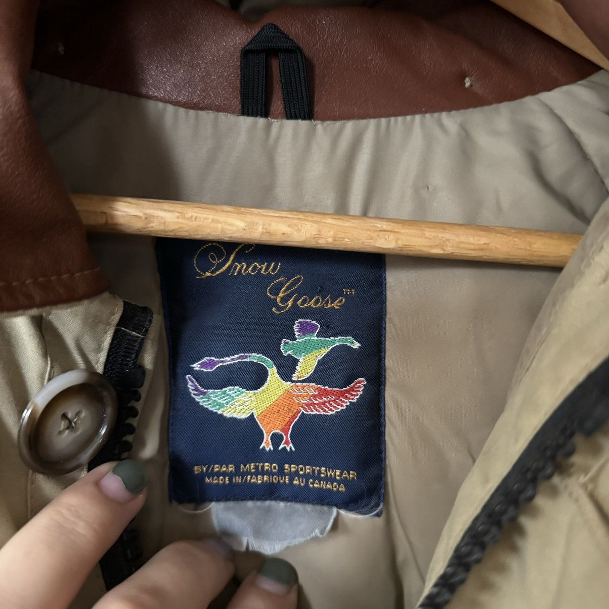 Canada Goose × Vintage vintage Snow Goose (pre-Canada Goose) beige down parka Size US M / EU 48-50 / 2 - 3 Thumbnail