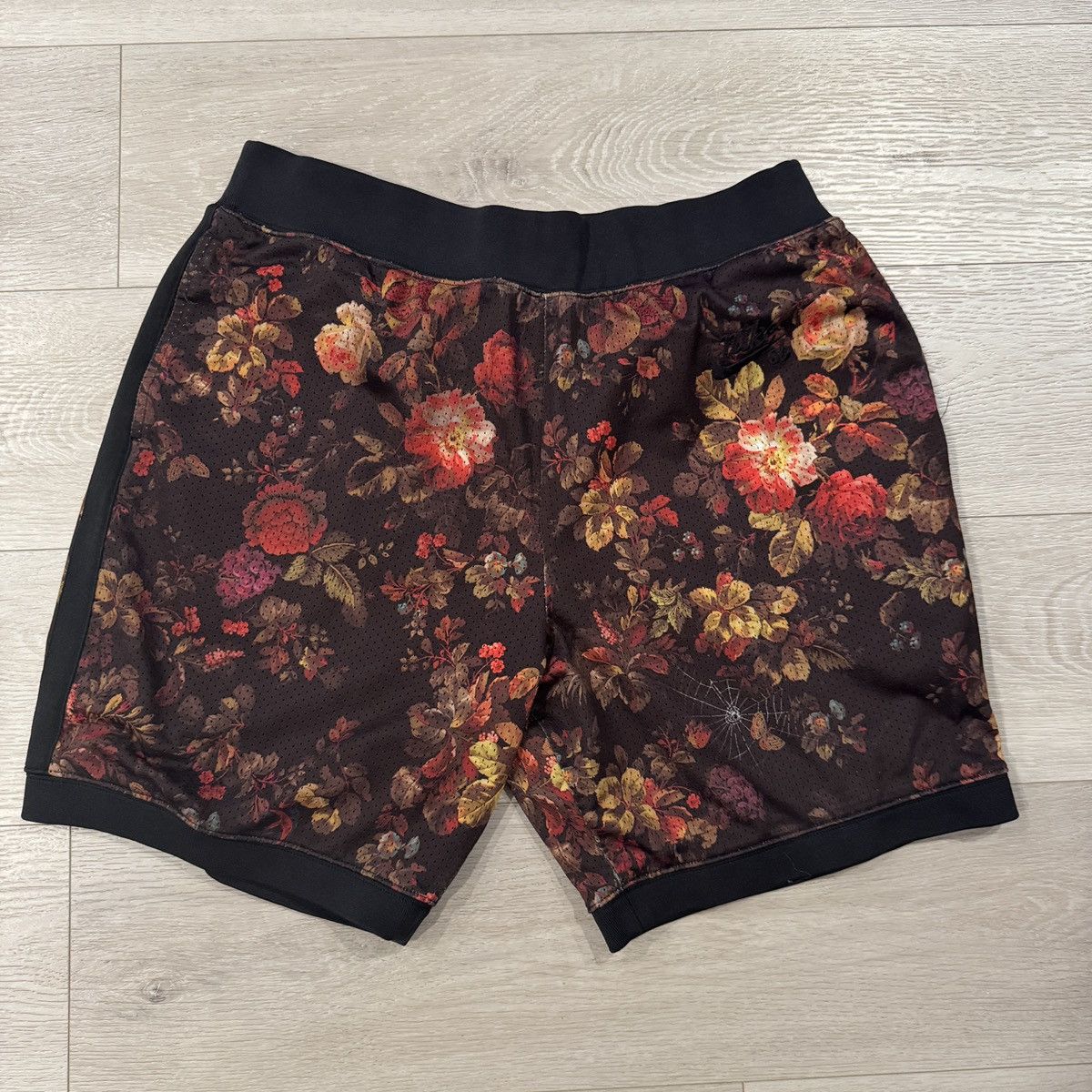 Nike dri fit floral shorts best sale