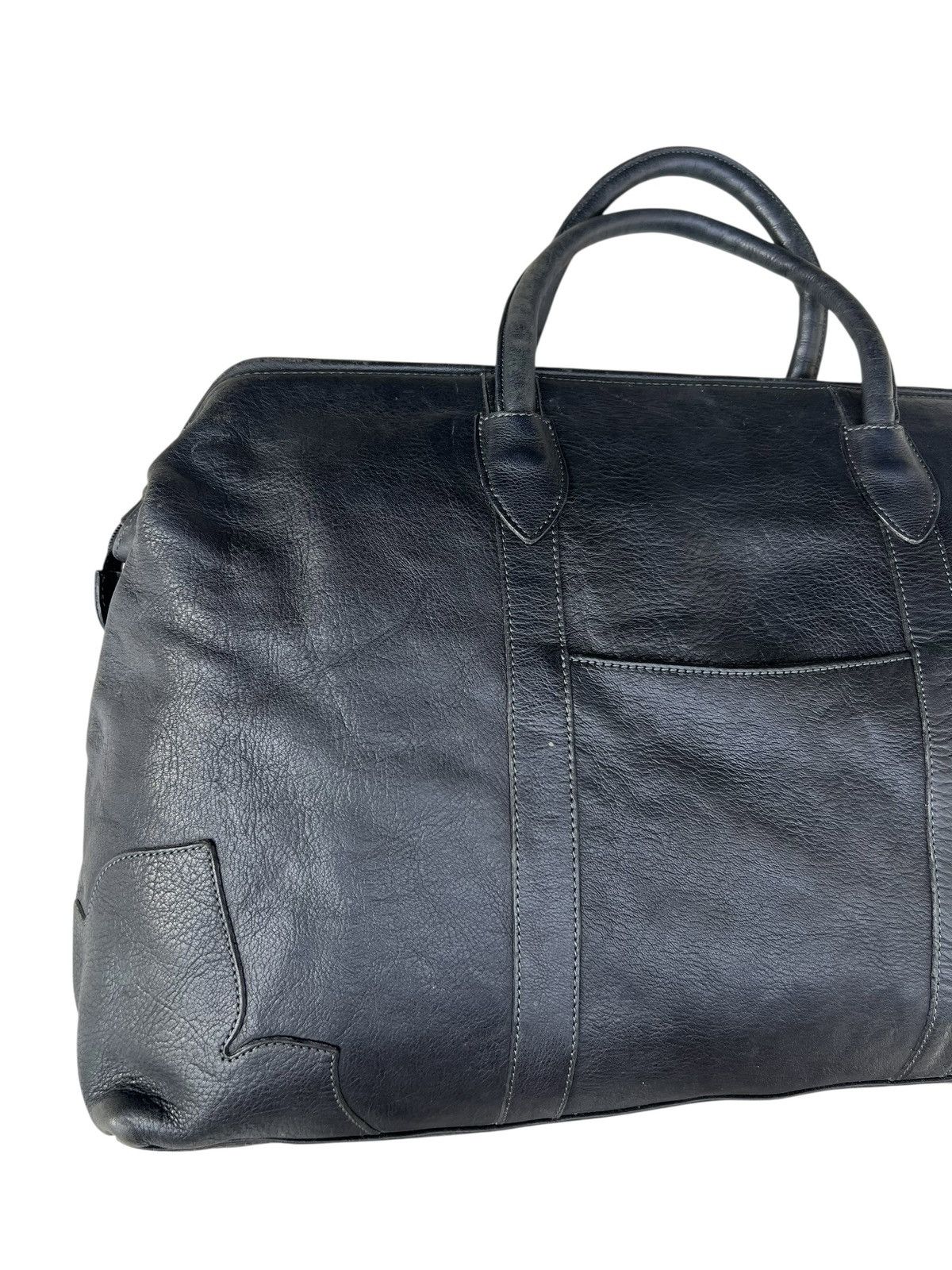 Porter IBIZA Japan Distressed Patina Black Leather Doctor Bag Size ONE SIZE - 6 Thumbnail