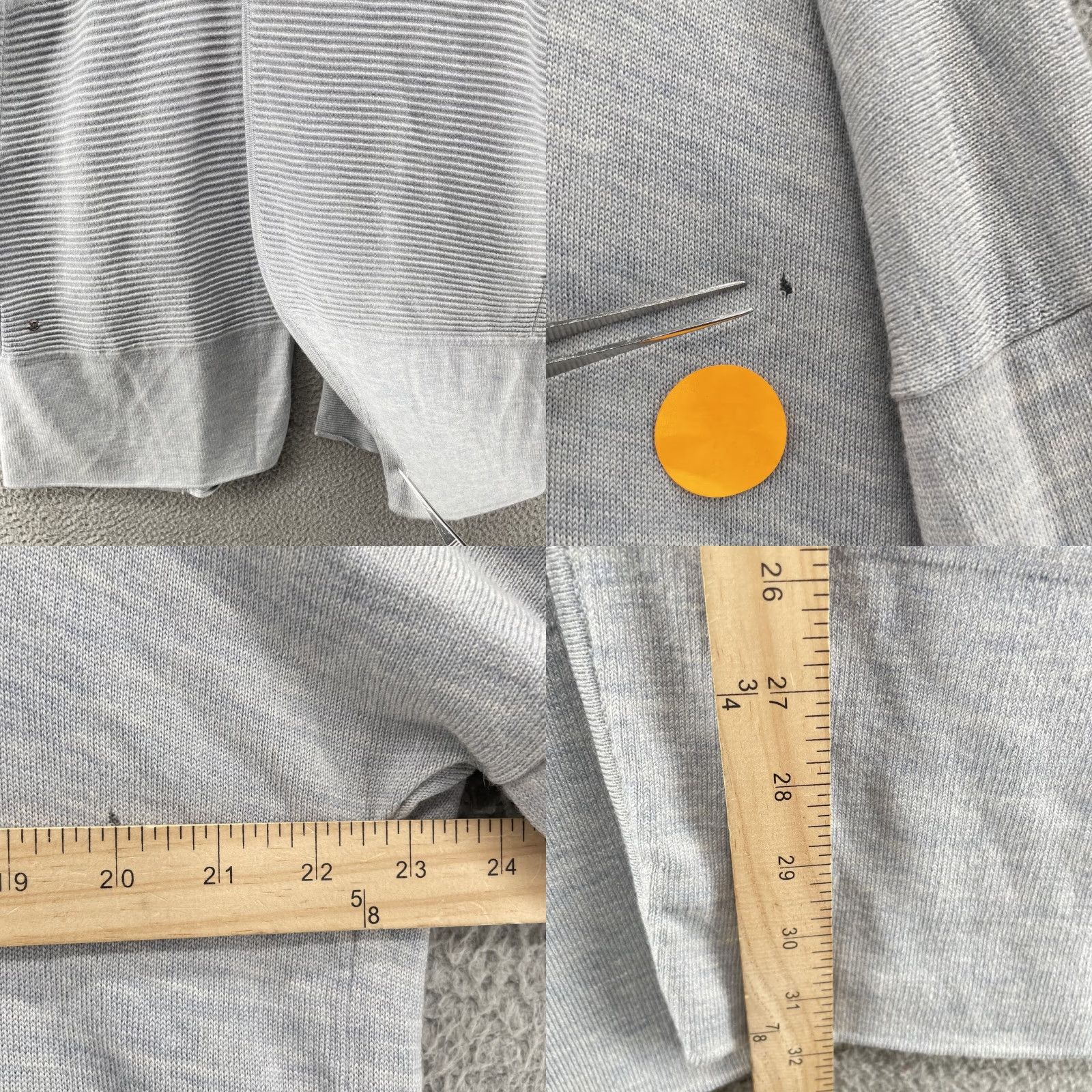 Lululemon Lululemon Cardigan Womens 6 Gray Merino Wool Rib Corpcore Academia Office Travel Size M / US 6-8 / IT 42-44 - 8 Thumbnail