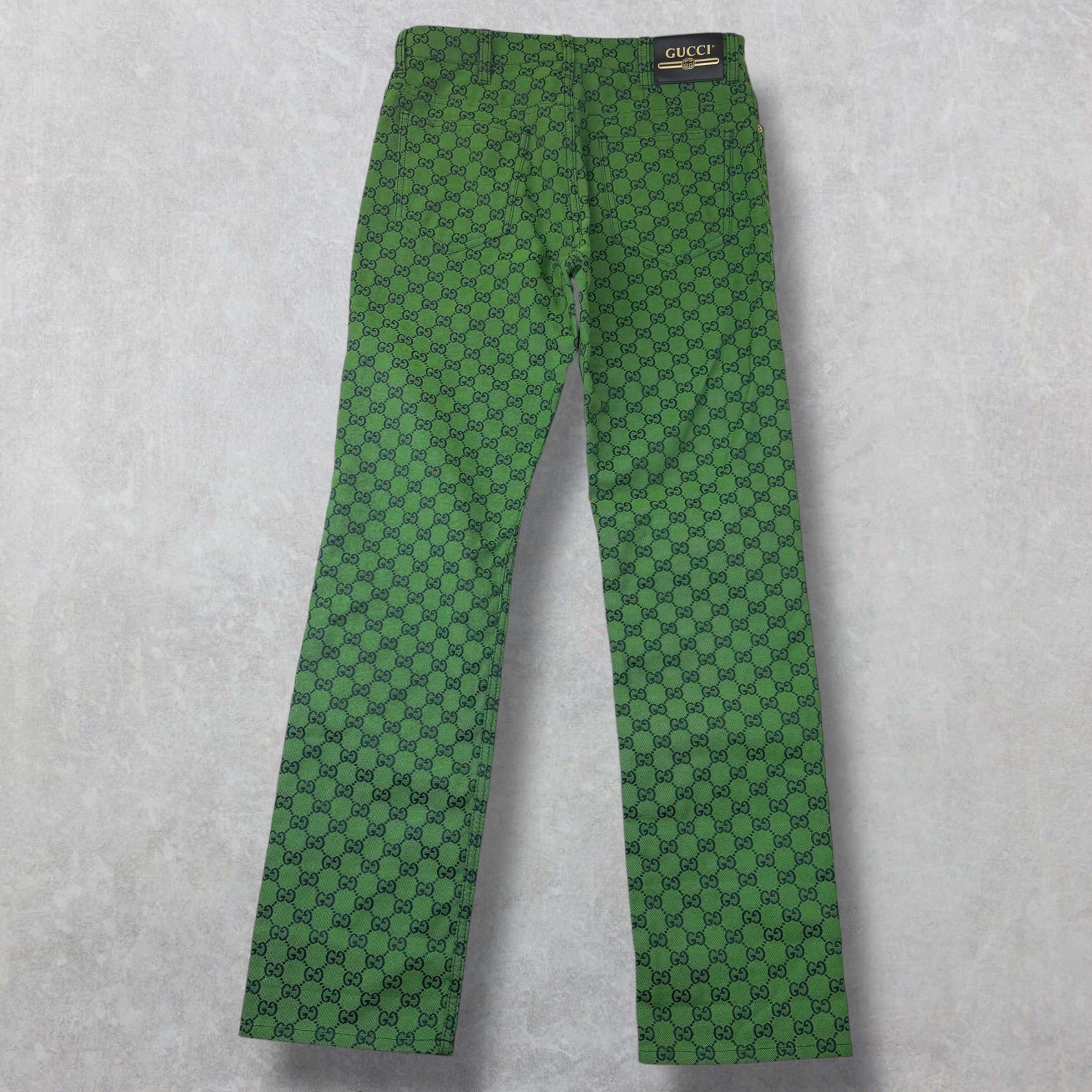 Gucci Gucci GG Canvas Pants Green 32 Size US 32 / EU 48 - 3 Thumbnail