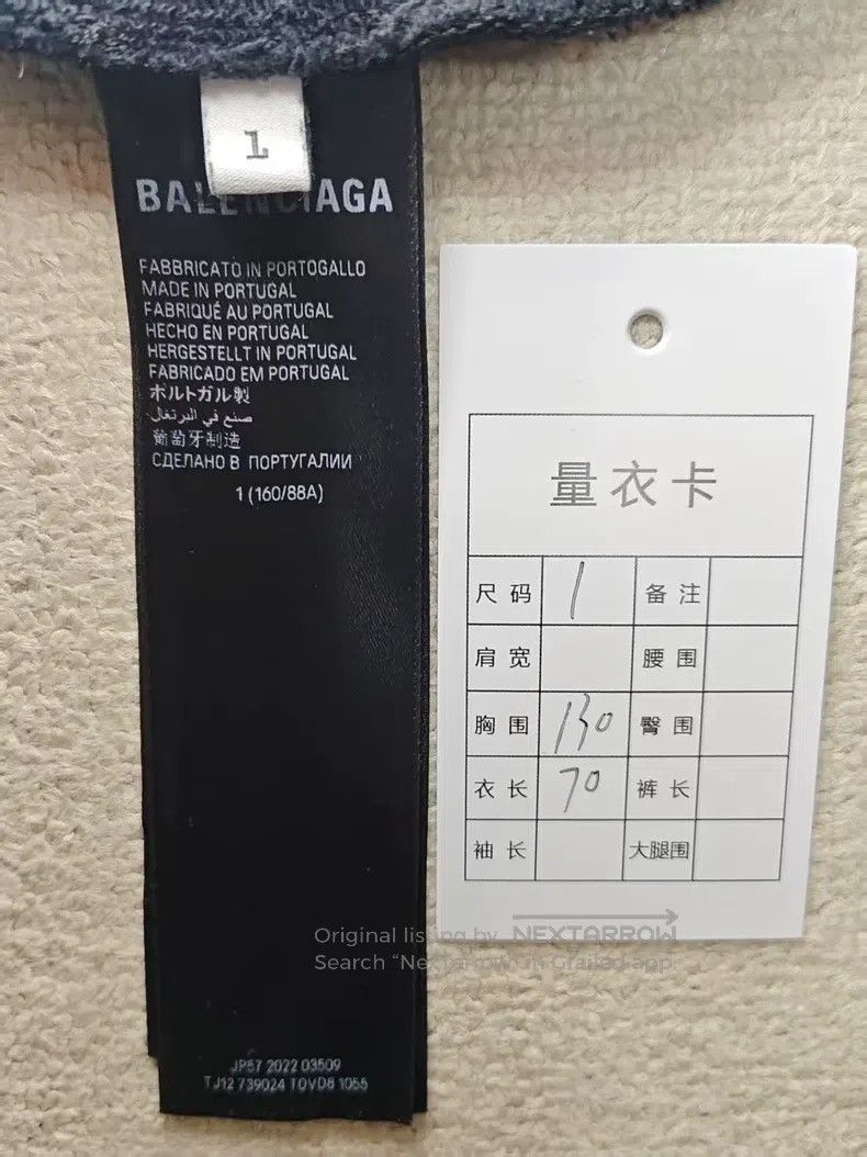 Balenciaga Balenciaga Mud dyed Sanskrit destroys old dirty dyed hoode Size US S / EU 44-46 / 1 - 6 Thumbnail