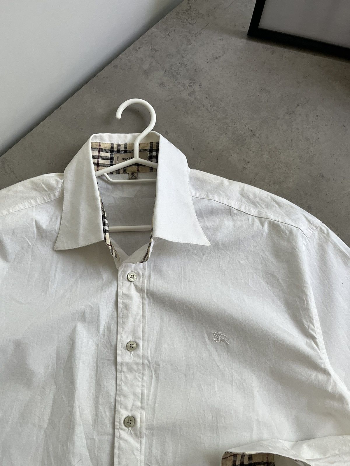 Burberry Burberry nova check white shirt Size US XL / EU 56 / 4 - 2 Thumbnail