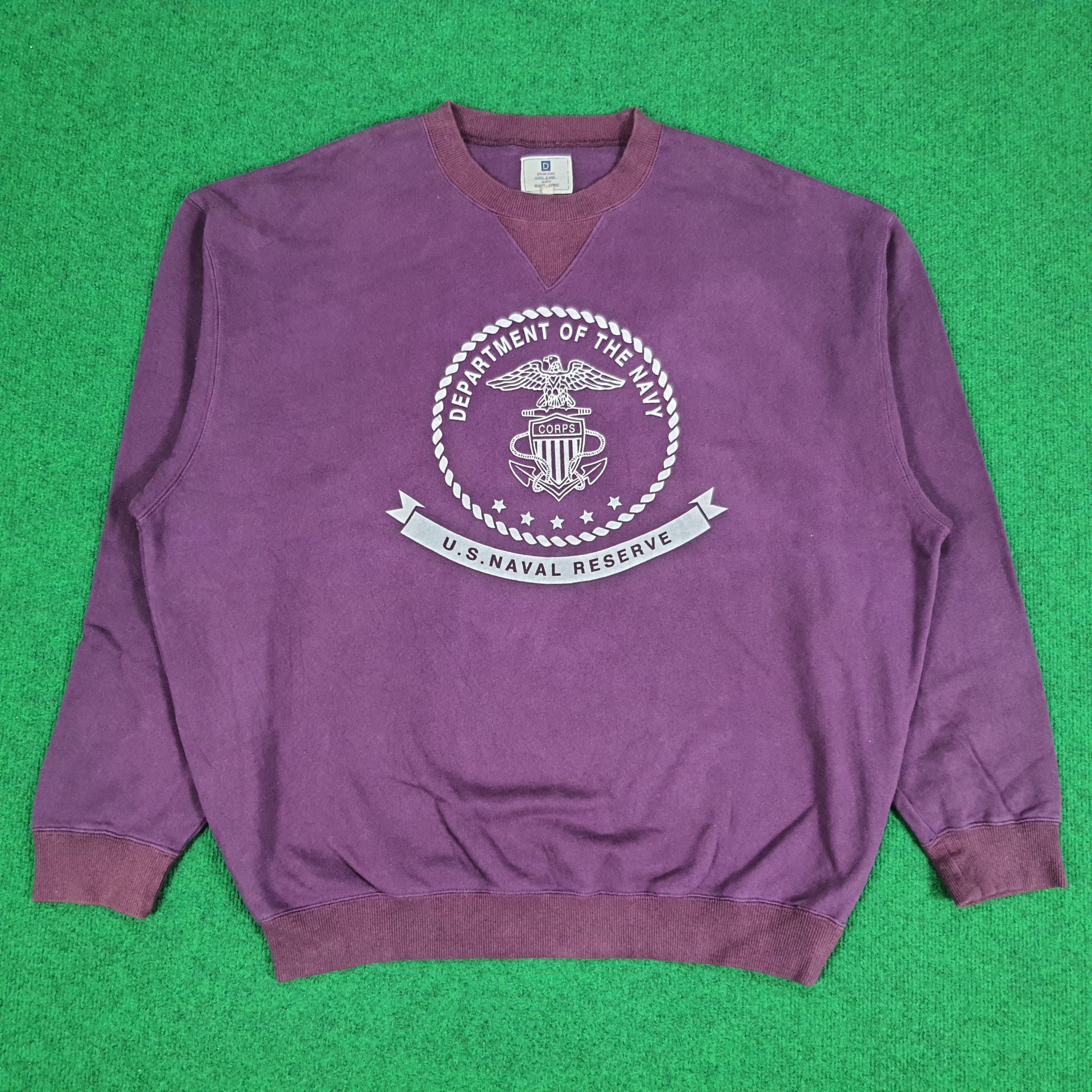 Vintage Vintage CORPS Navy Department U.S. Naval Reserve Sweatshirt Size US XXL / EU 58 / 5 - 1 Thumbnail