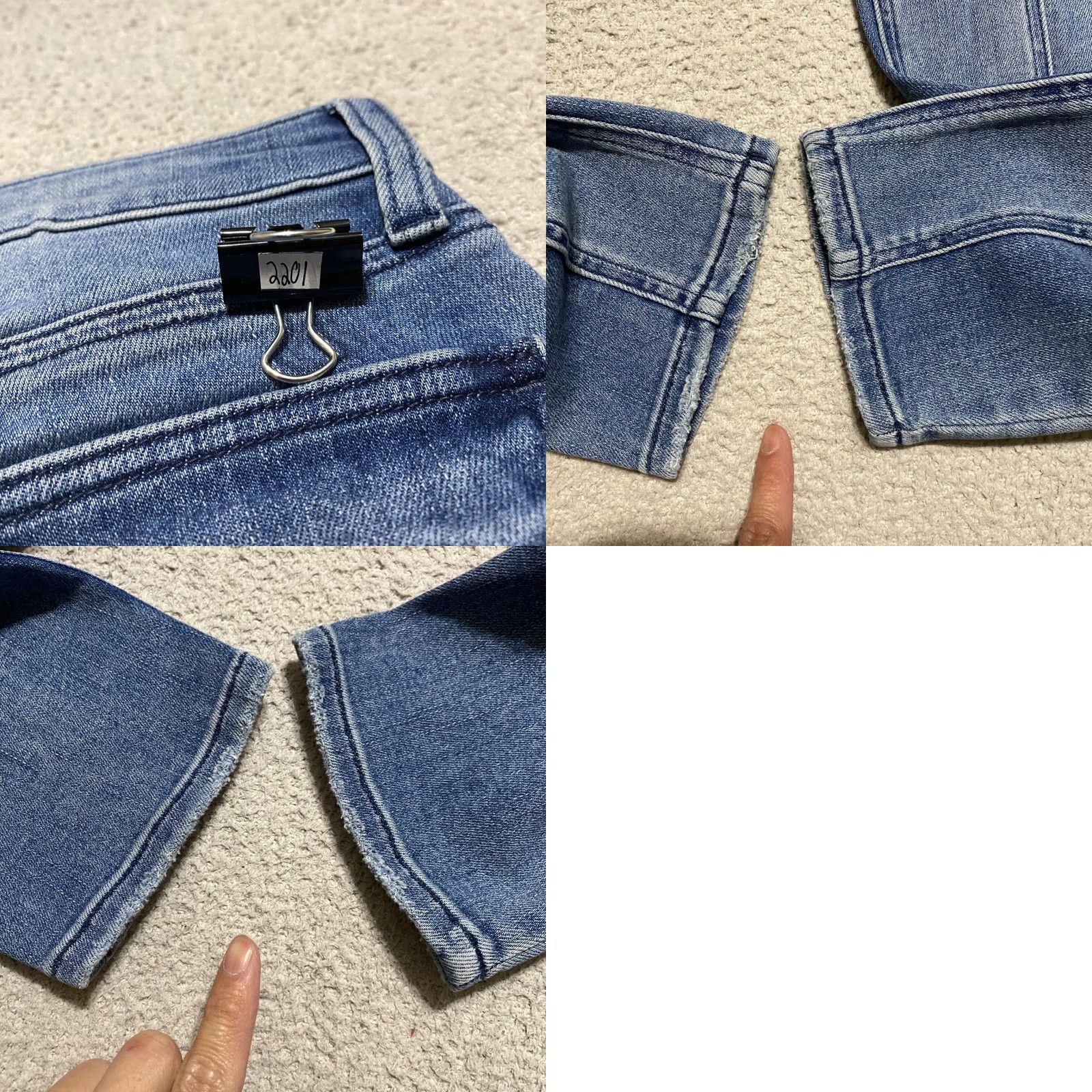 Vintage KUT from the Kloth Womens Reese Ankle Jeans Blue Denim Medium Wash sz 0 Straight Size 25" / US 0 / IT 36 - 9 Thumbnail