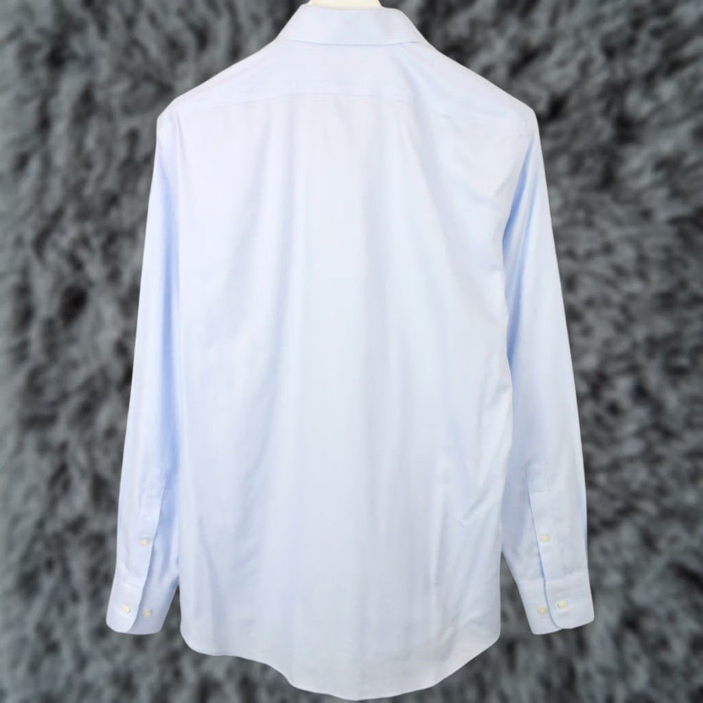 Suitsupply Suitsupply Slim Fit Formal Shirt Men's 39 / 15 1/2 Button Up Spread Blue Patterned Dress Shirt Button-Up Long Sleeve Cuffs Size 40R - 1 Thumbnail