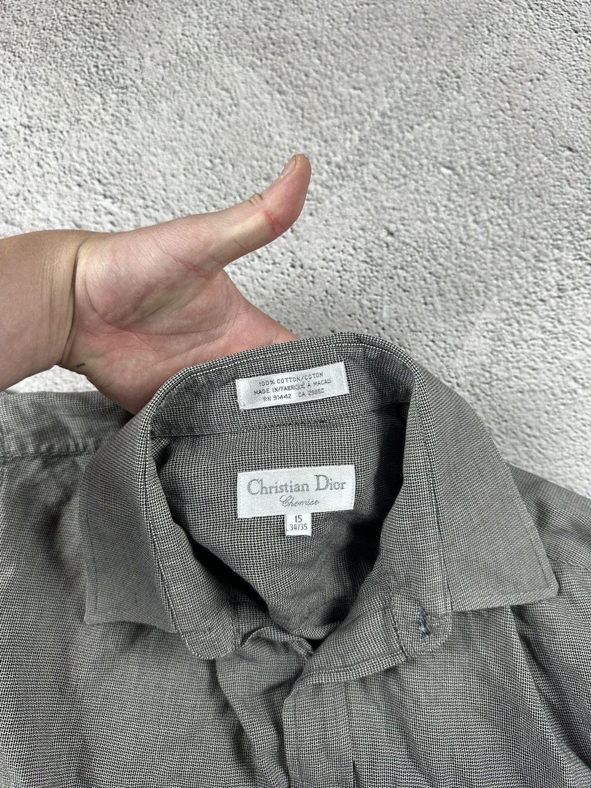 Christian Dior Monsieur Vintage Christian Dior Old Money Shirt Cotton Size US L / EU 52-54 / 3 - 6 Thumbnail