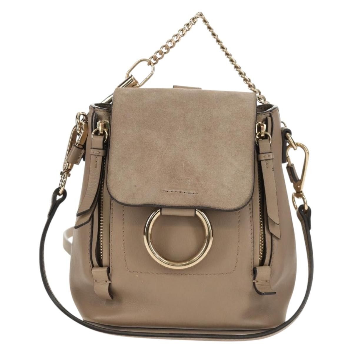 Chloe Chloe Faye Backpack Leather and Suede Size ONE SIZE - 1 Thumbnail
