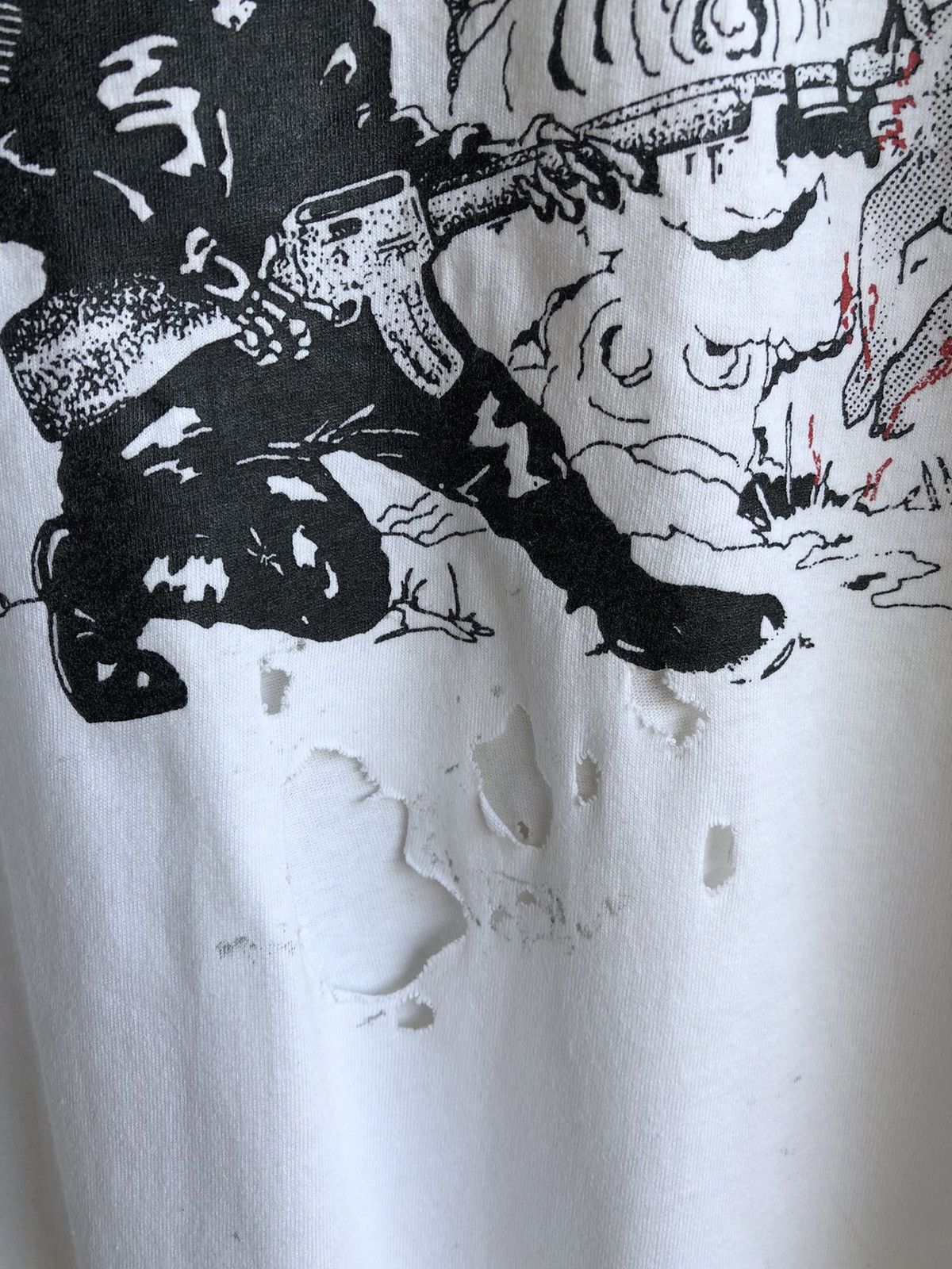 Band Tees × Japanese Brand Distressed D.R.I Violent Pacification Tshirt Tee Size US L / EU 52-54 / 3 - 5 Thumbnail
