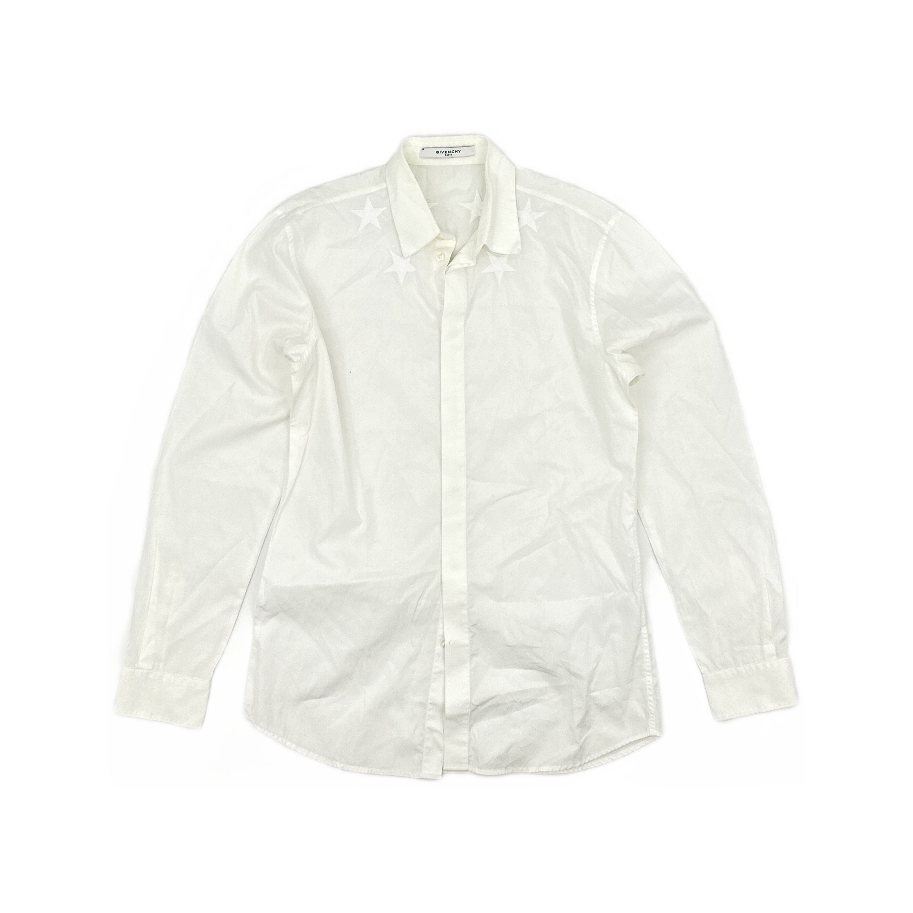 Givenchy Givenchy Star Embroidery Button Up Shirt Size 39 Size US M / EU 48-50 / 2 - 1 Thumbnail