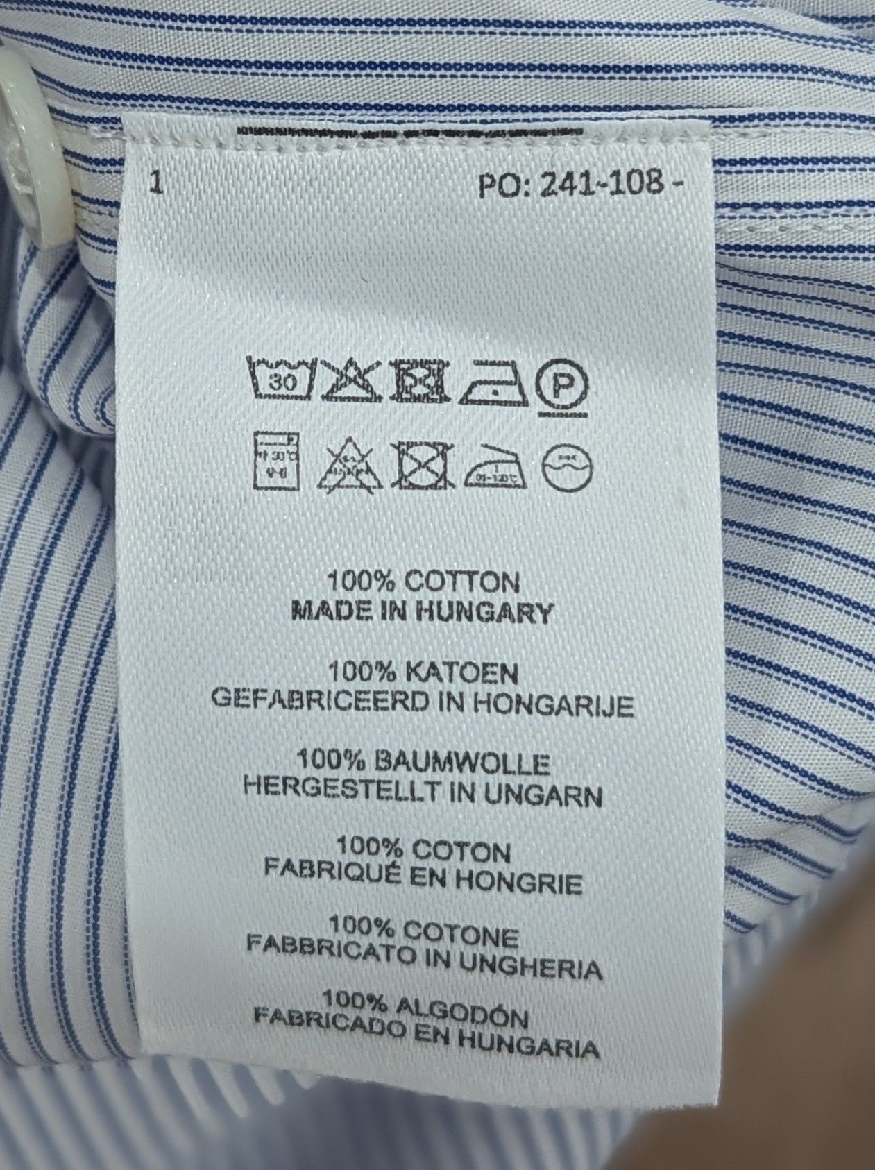 Dries Van Noten DRIES VAN NOTEN Pinstripe LS Button Up Shirt Dessin Large Size US L / EU 52-54 / 3 - 5 Thumbnail