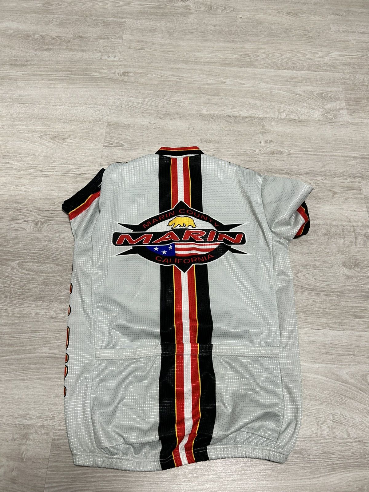 Other 90s MARIN Bikes Cycling Jersey Grey Made In Italy Vintage Size US M / EU 48-50 / 2 - 9 Thumbnail