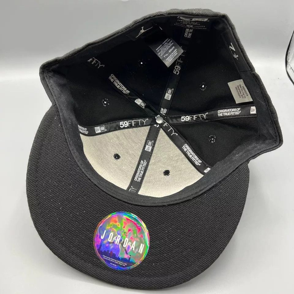 New Era Air Jordan Hat Men Embroidered Logo Fifty New Era Fitted Cap Size ONE SIZE - 5 Thumbnail