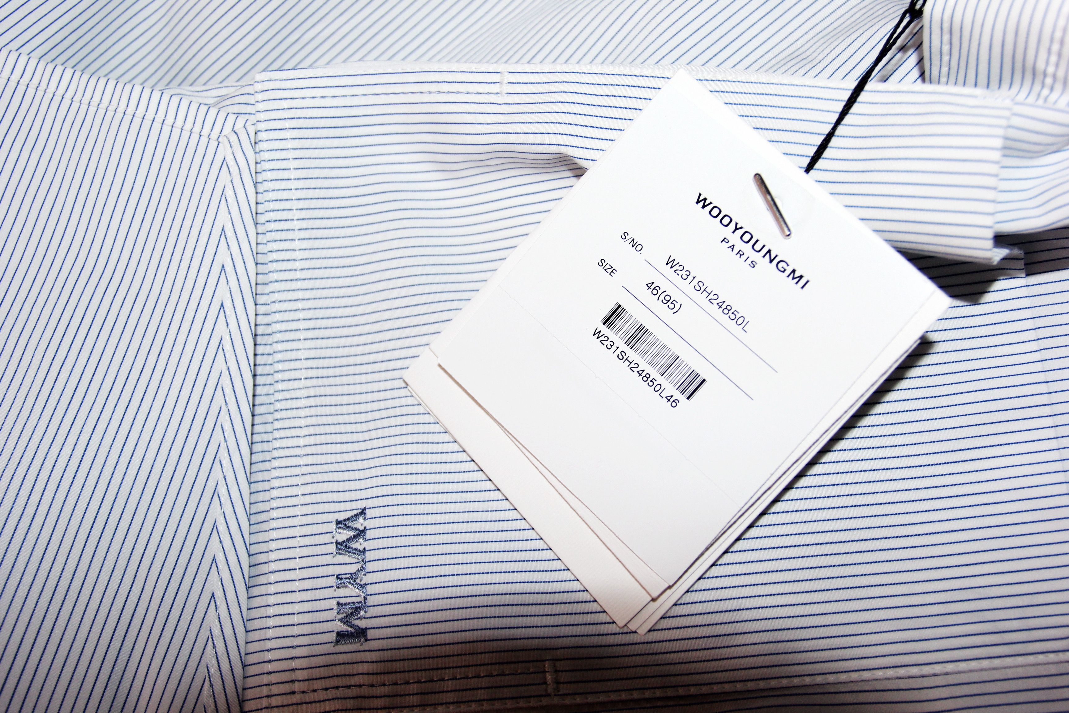 Wooyoungmi BNWT SS23 WOOYOUNGMI SHORT SLEEVES STRIPE SHIRT 46 Size US S / EU 44-46 / 1 - 8 Thumbnail