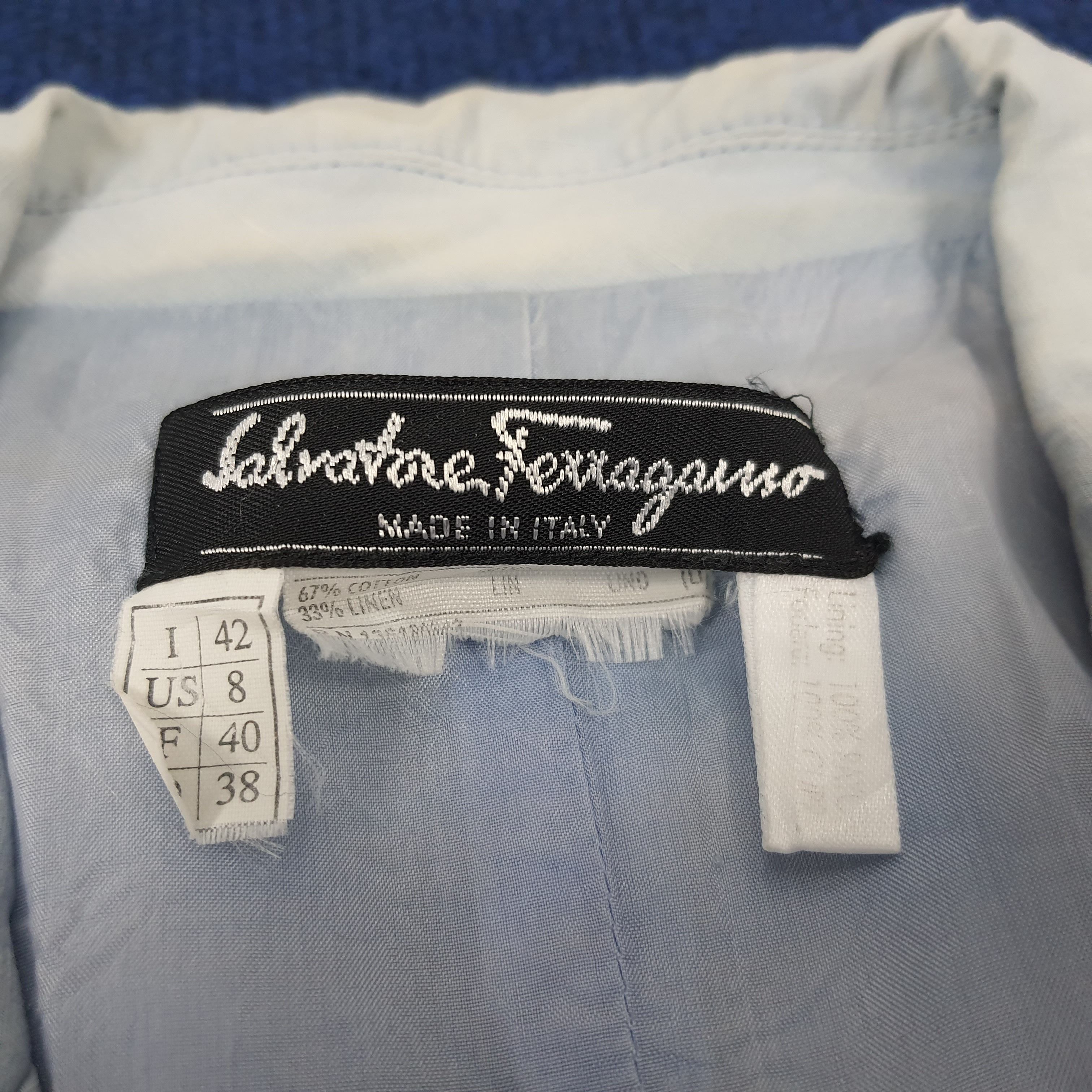 Designer × Salvatore Ferragamo × Vintage Vintage Salvatore Ferragamo Italian Designer Blazers Size XS / US 0-2 / IT 36-38 - 4 Thumbnail