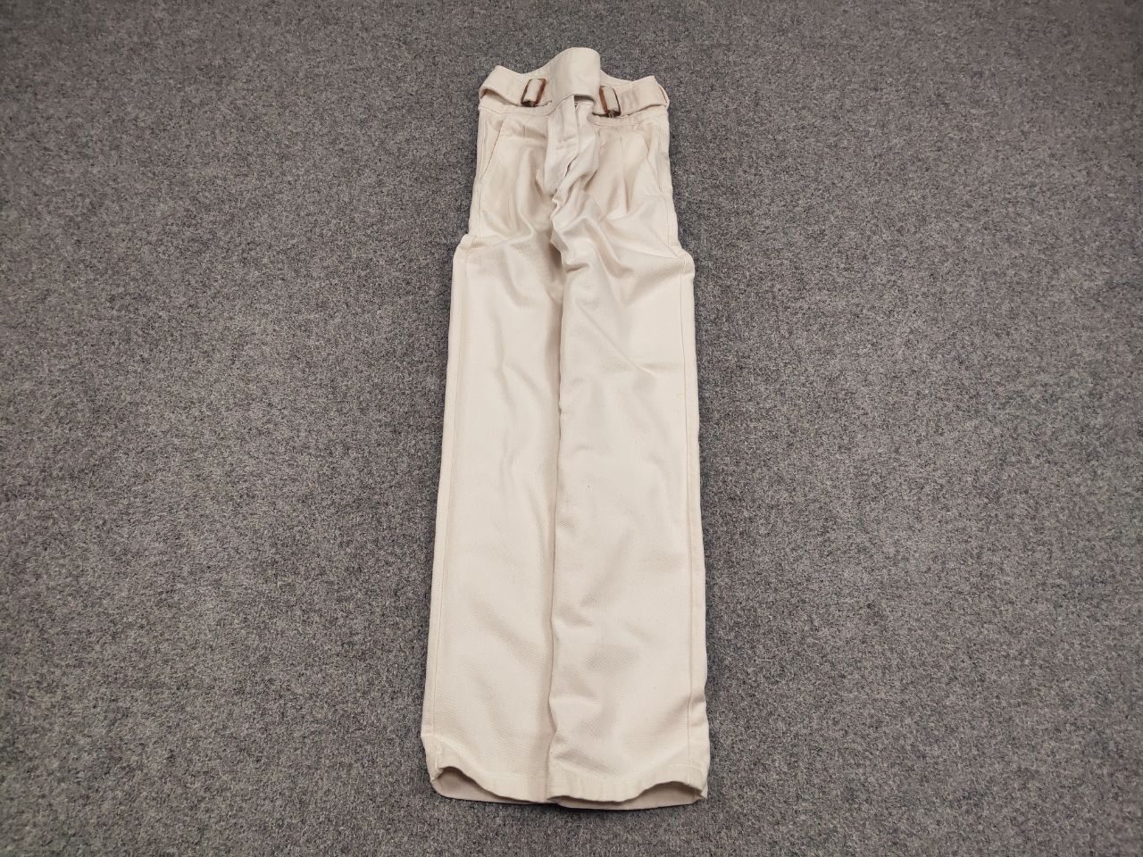 Sezane Sezane Paris Design Beige Denim Jeans with belt Size 34" / US 12 / IT 48 - 2 Thumbnail