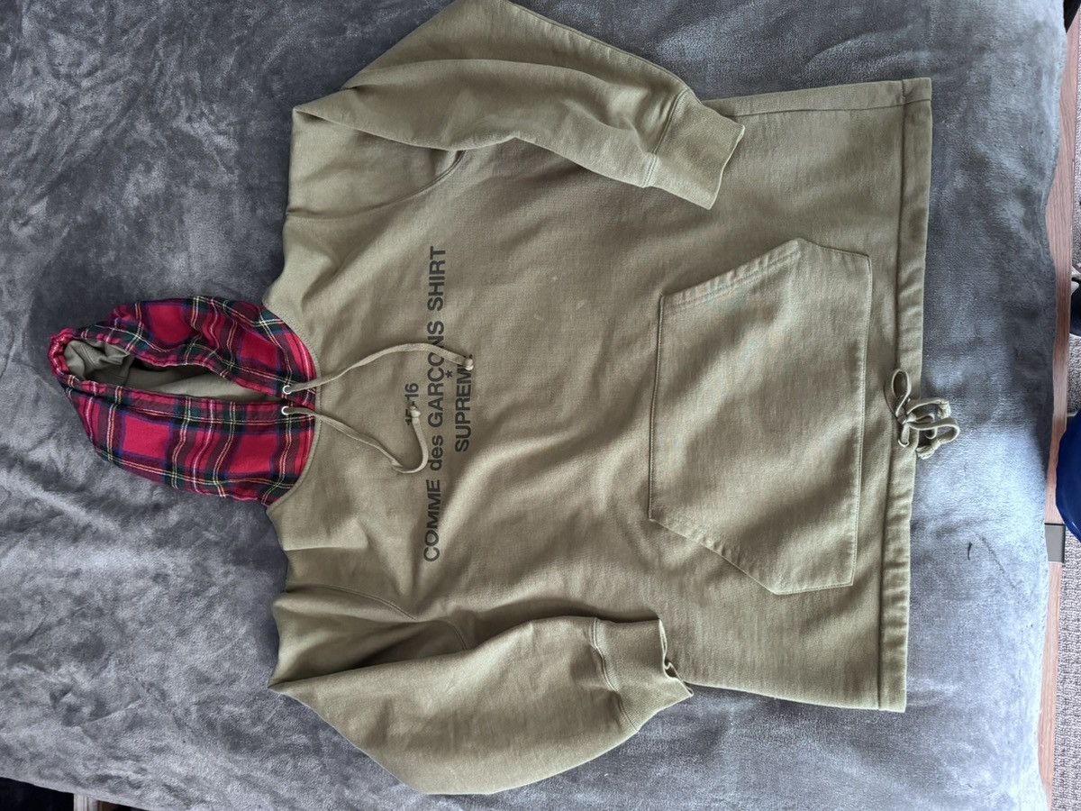 Comme des Garcons SHIRT × Supreme Supreme CDG Hooded Sweatshirt Size US L / EU 52-54 / 3 - 1 Thumbnail