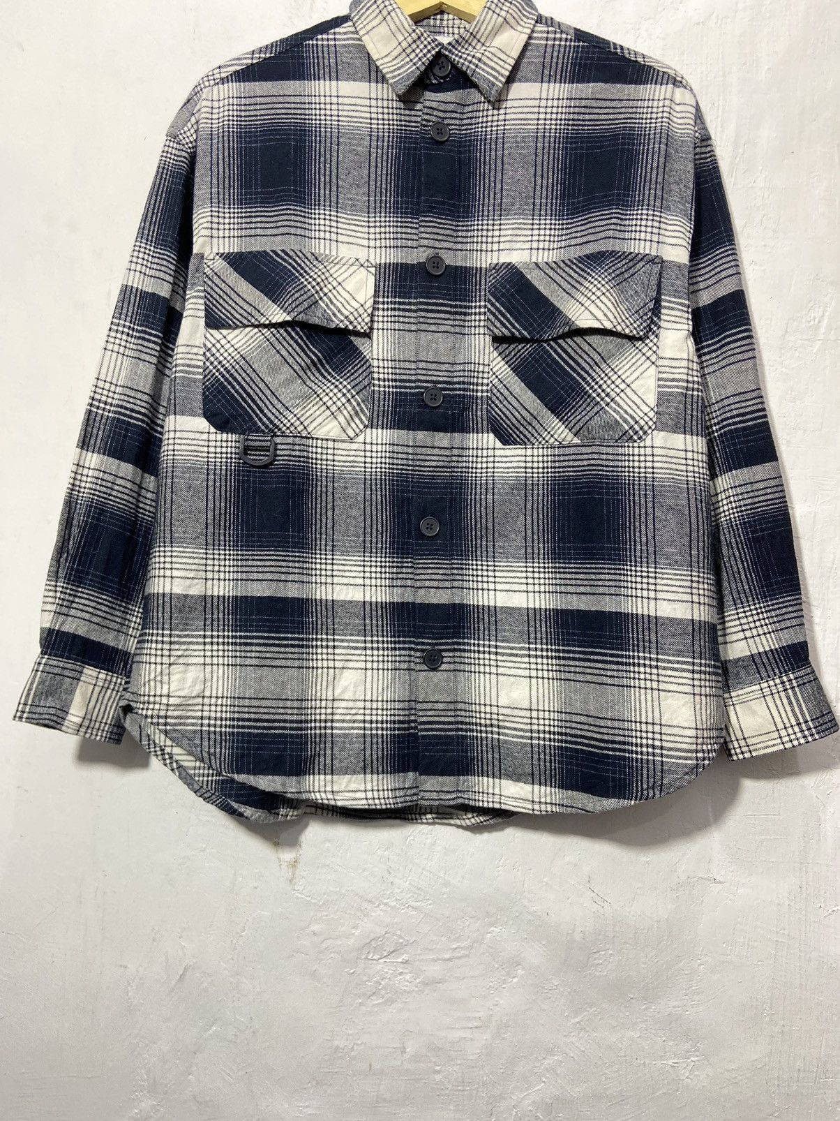Flannel × Japanese Brand H&M Flannel Outer Shirt Y2K Style Size US L / EU 52-54 / 3 - 3 Thumbnail