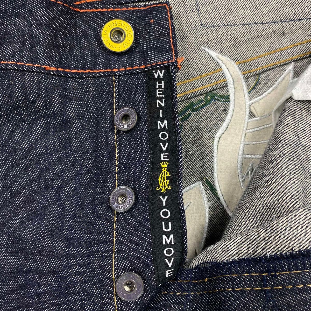 Ed Hardy Rare 2001 Snake Serpent Christian Audigier Jeans Size US 44 / EU 60 - 7 Thumbnail