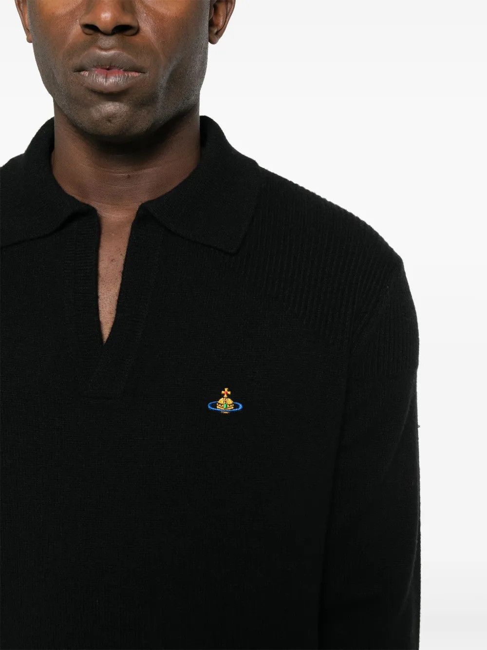 Vivienne Westwood o1y0525 Logo Sweater in Black Size US S / EU 44-46 / 1 - 2 Thumbnail