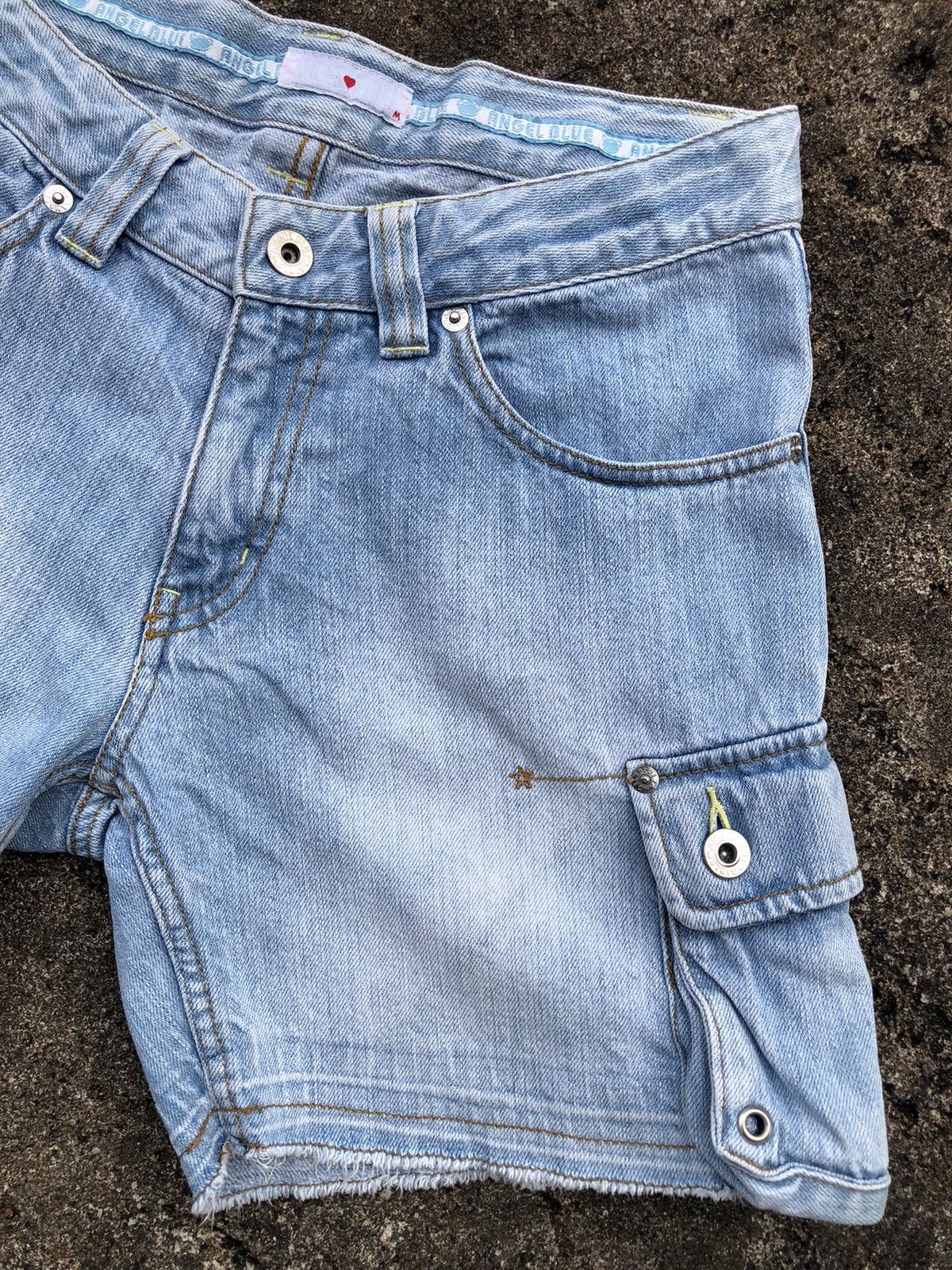 Angel Blue Angel Blue Japanese Hotpants Jeans Denim Distressed Cargo Size 38" / US 16 / IT 52 - 4 Thumbnail