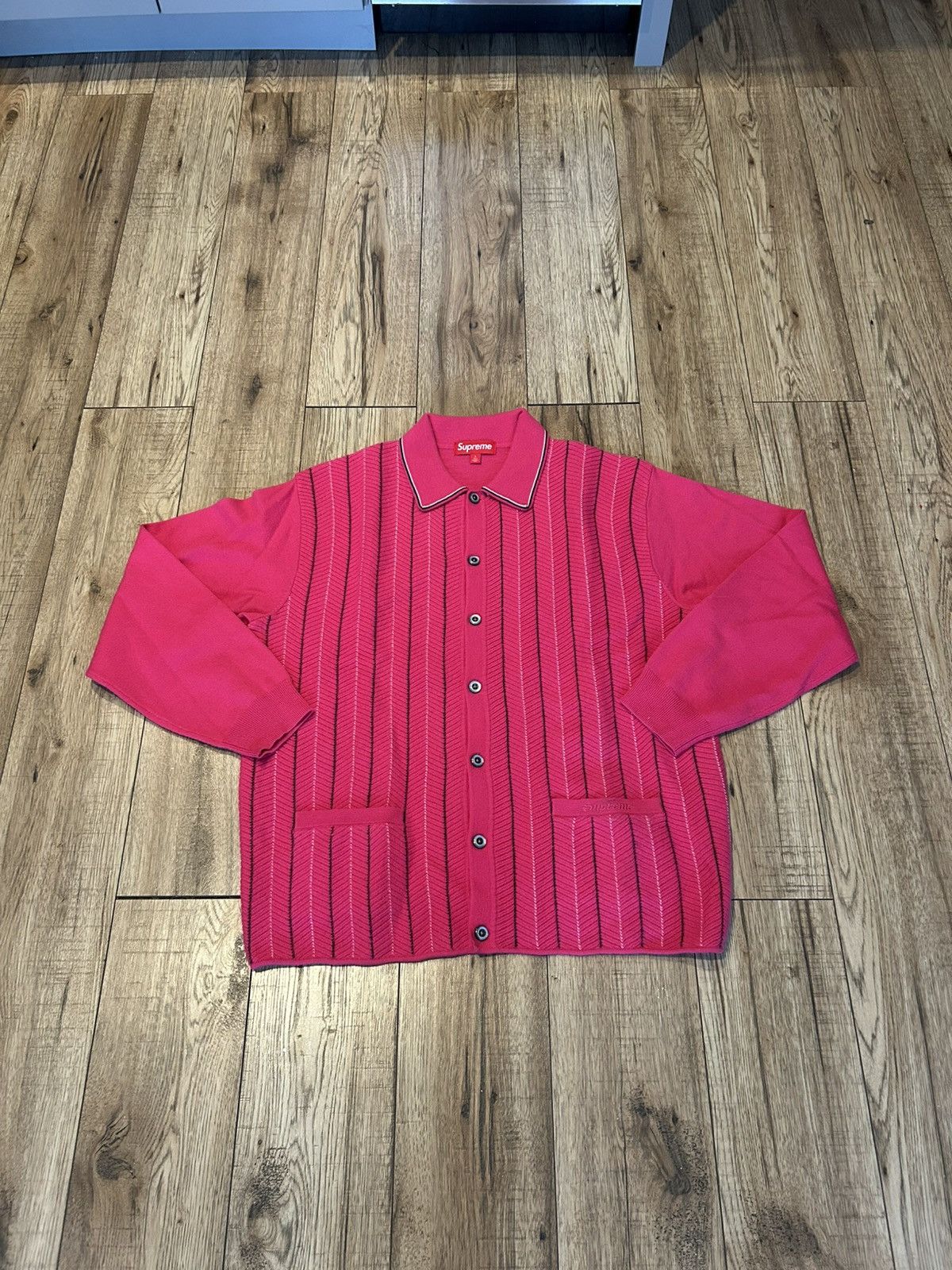 Supreme Supreme Herringbone Cardigan | Grailed
