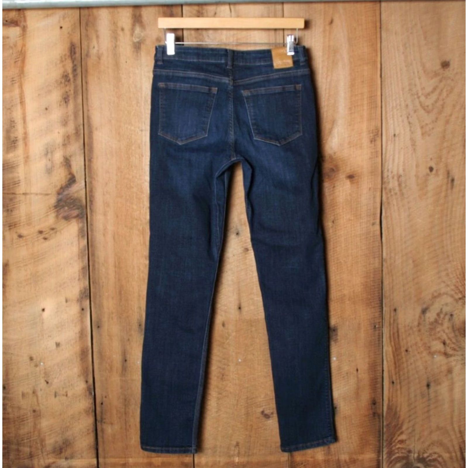 Denime DU/ER Slim Straight Mid-Rise Performance Stretch Denim Jeans Women's Sz. 28x32 Blue Size 28" / US 6 / IT 42 - 3 Thumbnail