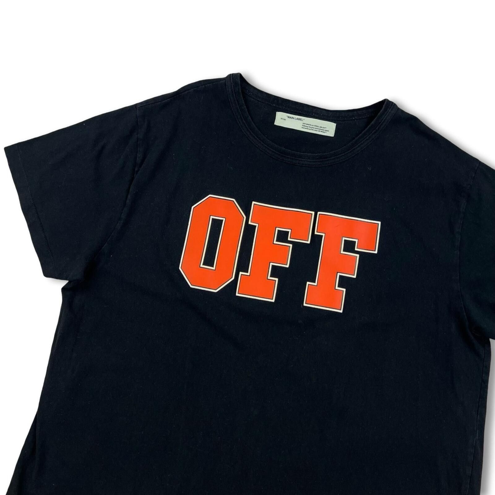Off-White Off-White Off Orange Font T Shirt Size US XL / EU 56 / 4 - 1 Thumbnail