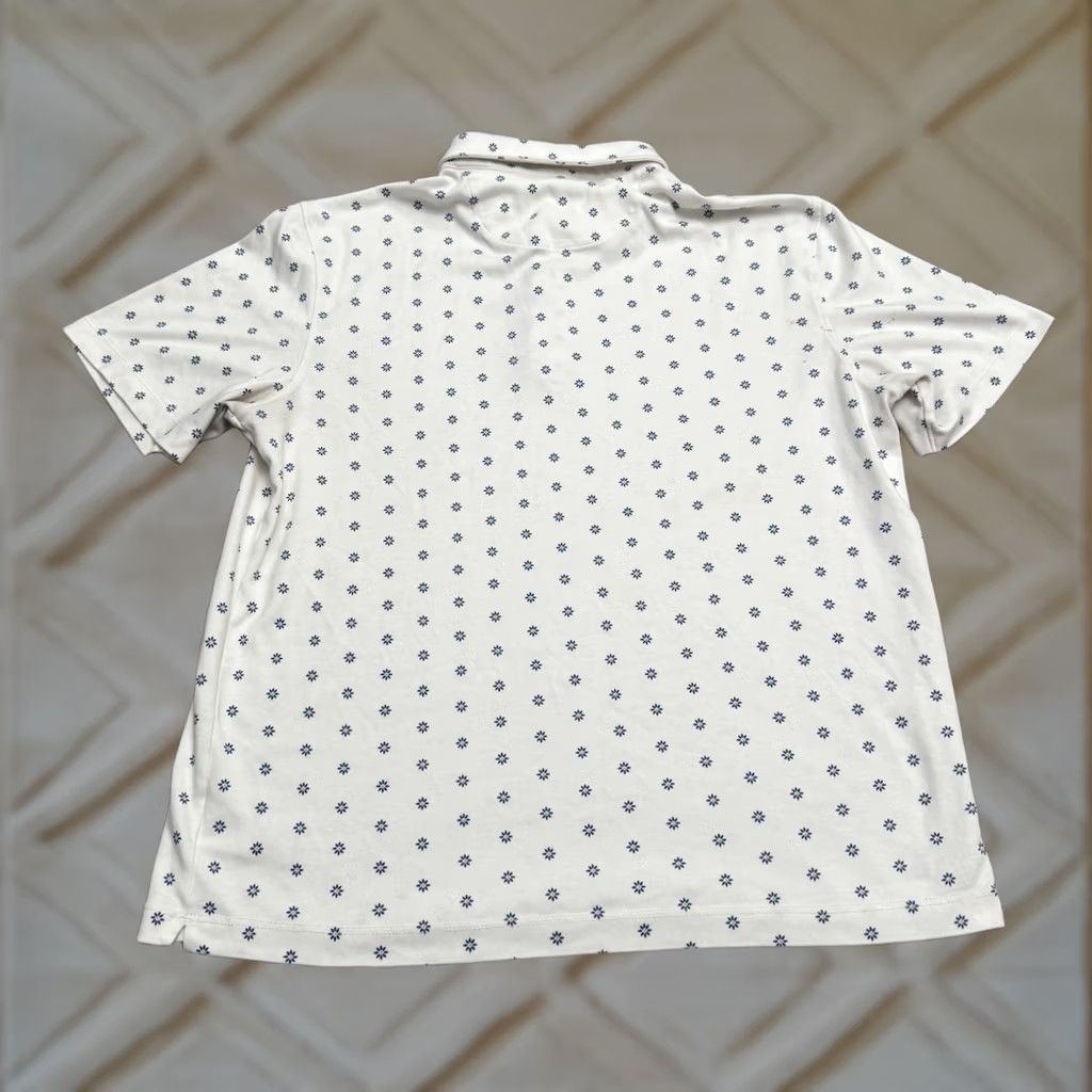 UNTUCKit UNTUCKit Polo Shirt Mens M White Floral Short Sleeve Cotton Polo Shirt Mens M White Floral Short Sleeve Size US M / EU 48-50 / 2 - 1 Thumbnail