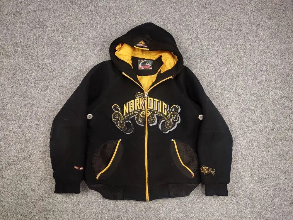 If Six Was Nine Vintage Narcotic Wear Baggy logo Fleece Jacket Y2K Style Size US M / EU 48-50 / 2 - 4 Thumbnail