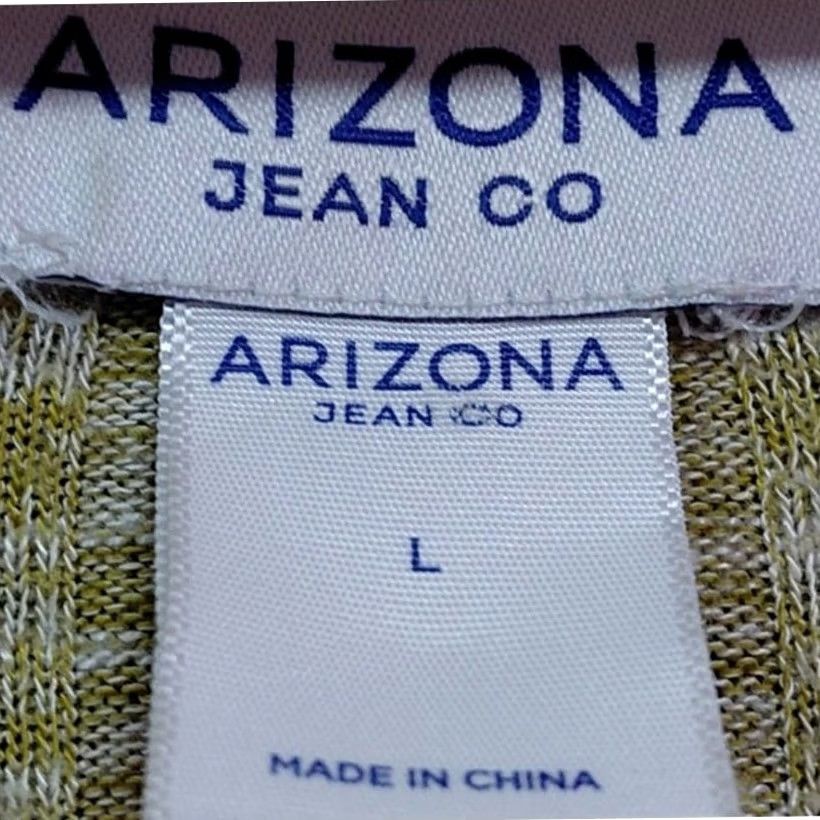 Vintage ARIZONA JEAN CO Cardigan Sweater Yellow Solid Knit Women Size L Button V-Neck Long Sleeve Casual Size L / US 10 / IT 46 - 4 Thumbnail
