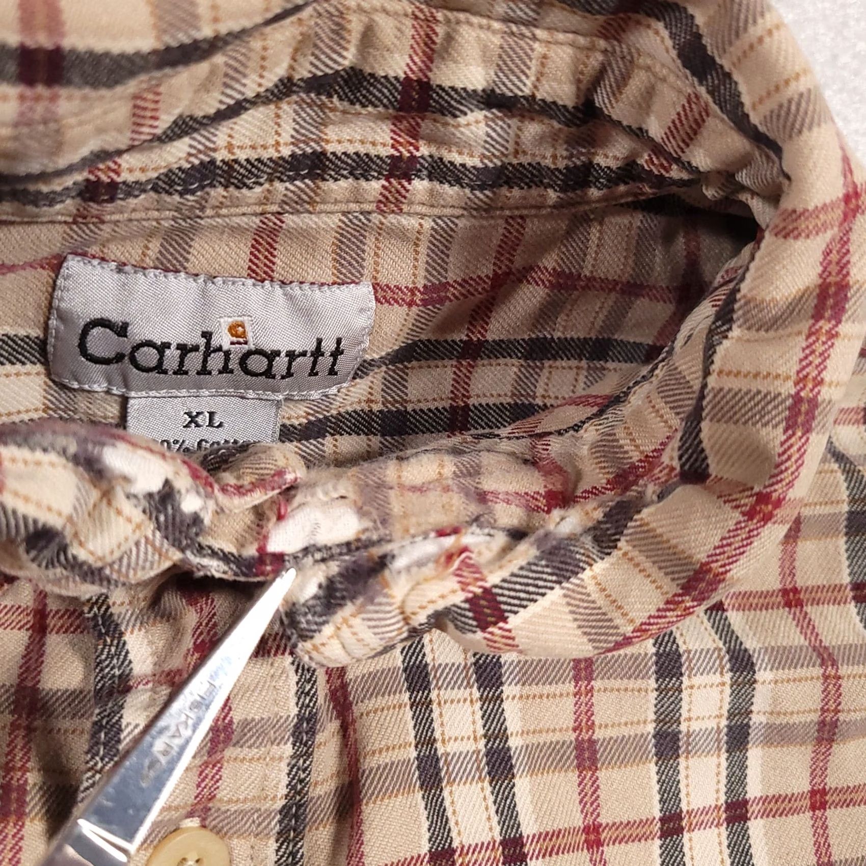 Carhartt Carhartt Long Sleeve Check Button Down Shirt Mens XL Workwear Size US XL / EU 56 / 4 - 7 Thumbnail