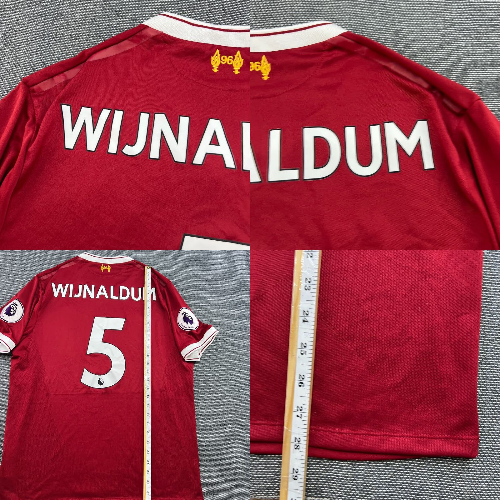 New Balance Liverpool 2017 2018 Home Wijnaldum Football Jersey Mens Large Adult New Balance Size US L / EU 52-54 / 3 - 8 Thumbnail