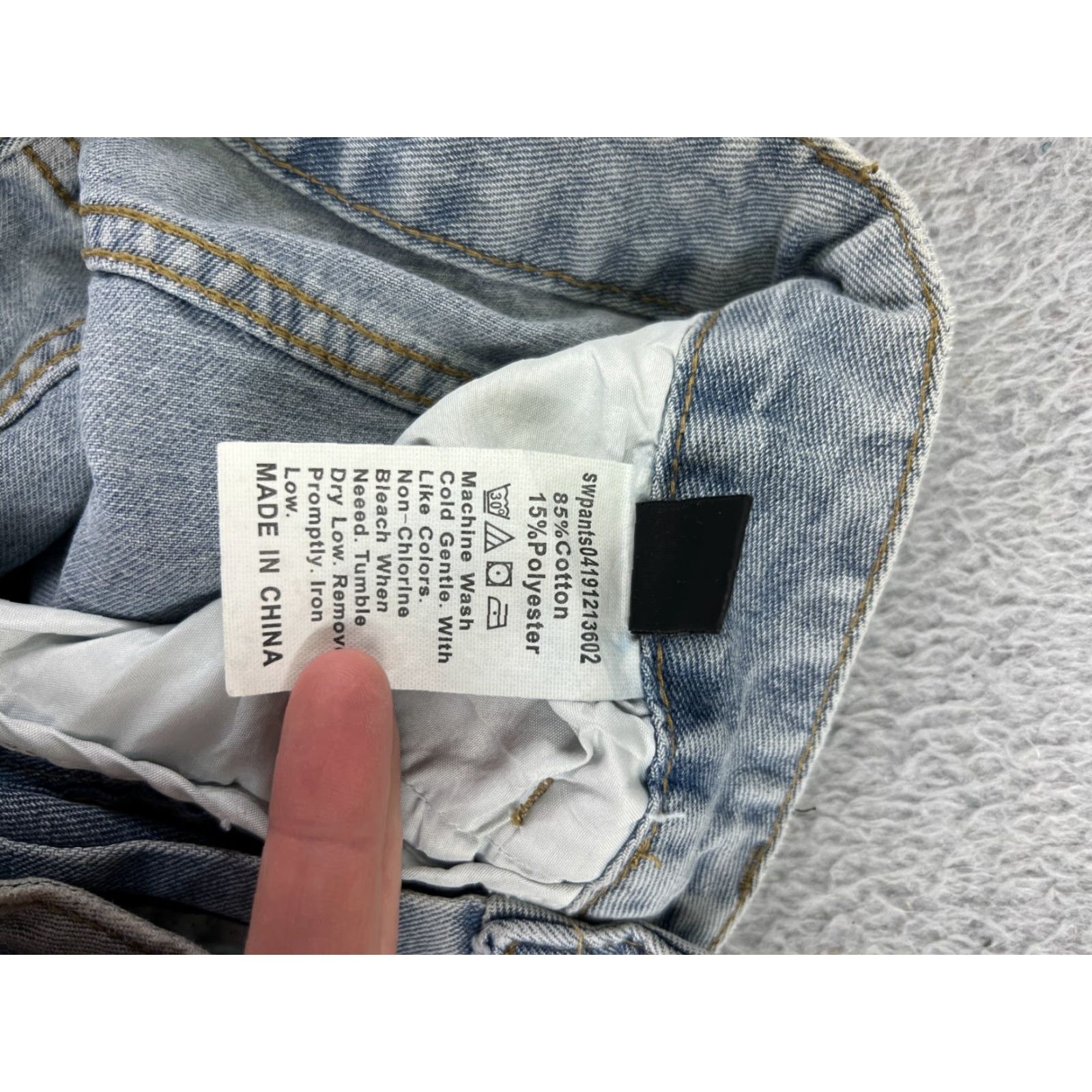 Shein SheIn Jeans Denim Wide-Leg XS Blue Acid Wash 28in Inseam Women’s Jeans 24in Waist Size 26" / US 2 / IT 38 - 4 Thumbnail