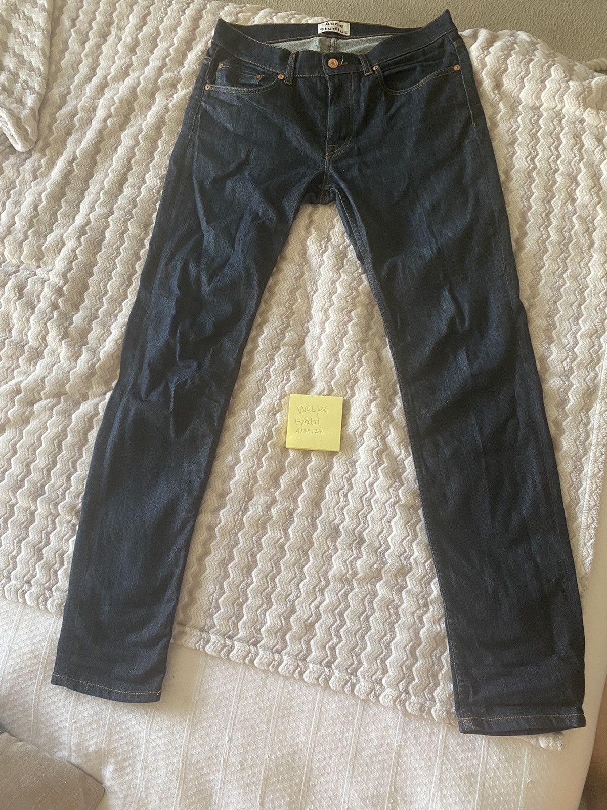 Acne Studios Acne Ace Raw Denim Jean Size US 32 / EU 48 - 10 Thumbnail