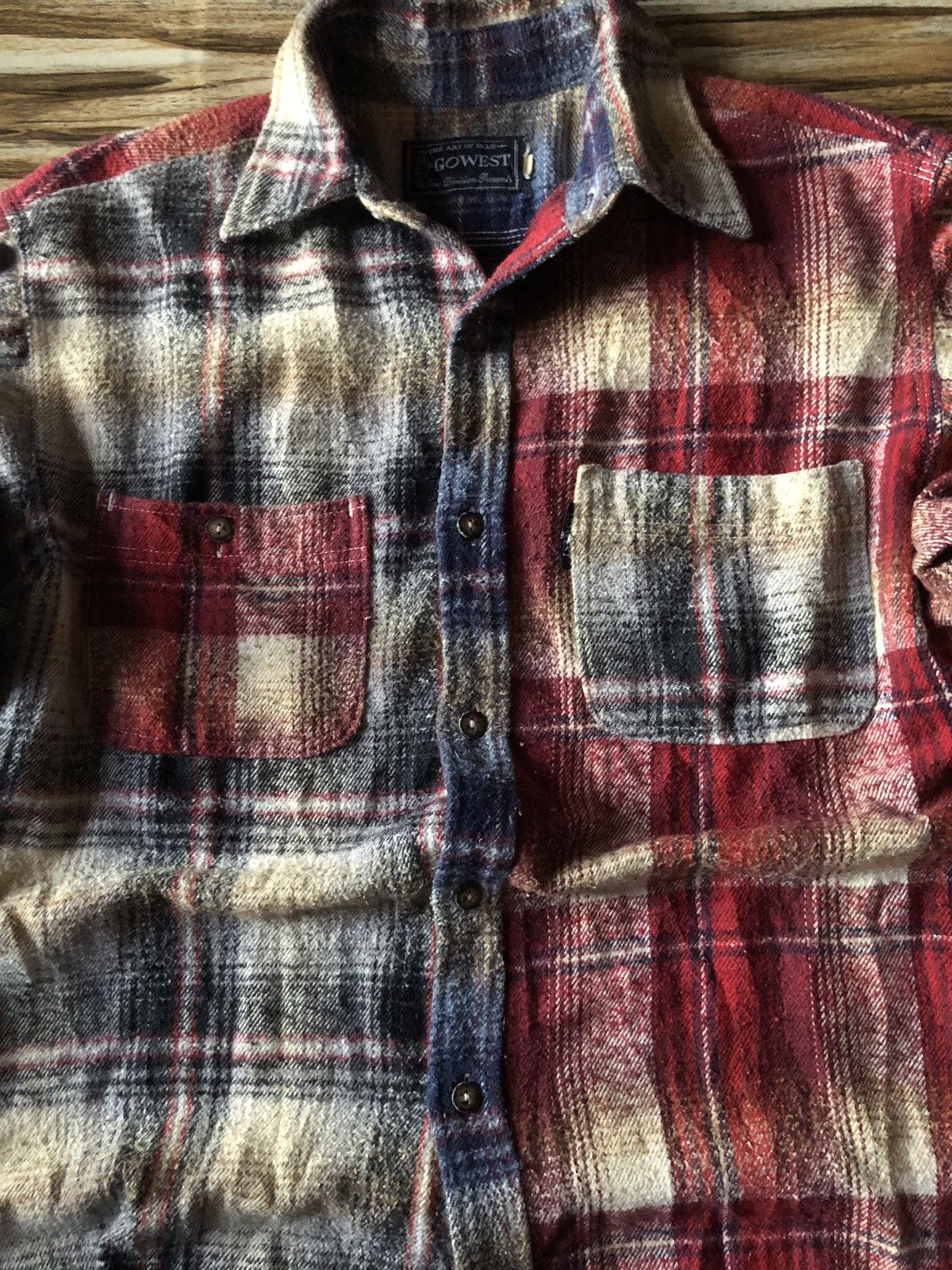 Sugar Cane Vintage 80s 🇯🇵Gowest multicolour B/D plaid shirt Kapital Size US M / EU 48-50 / 2 - 2 Thumbnail