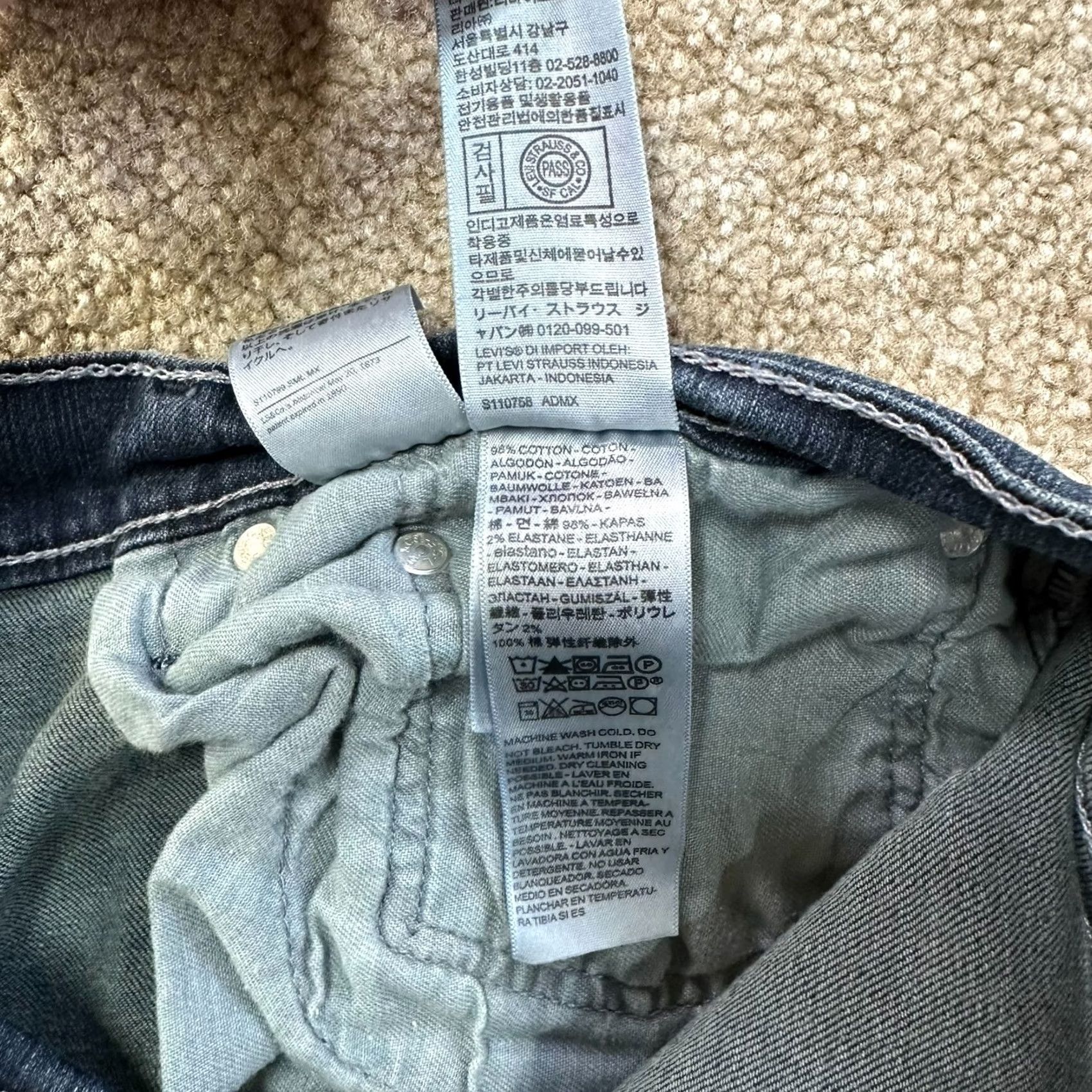 Levi's Levi's 559 Relaxed Straight Leg Jeans Men 34x32 Blue Denim Pants Size US 34 / EU 50 - 5 Thumbnail